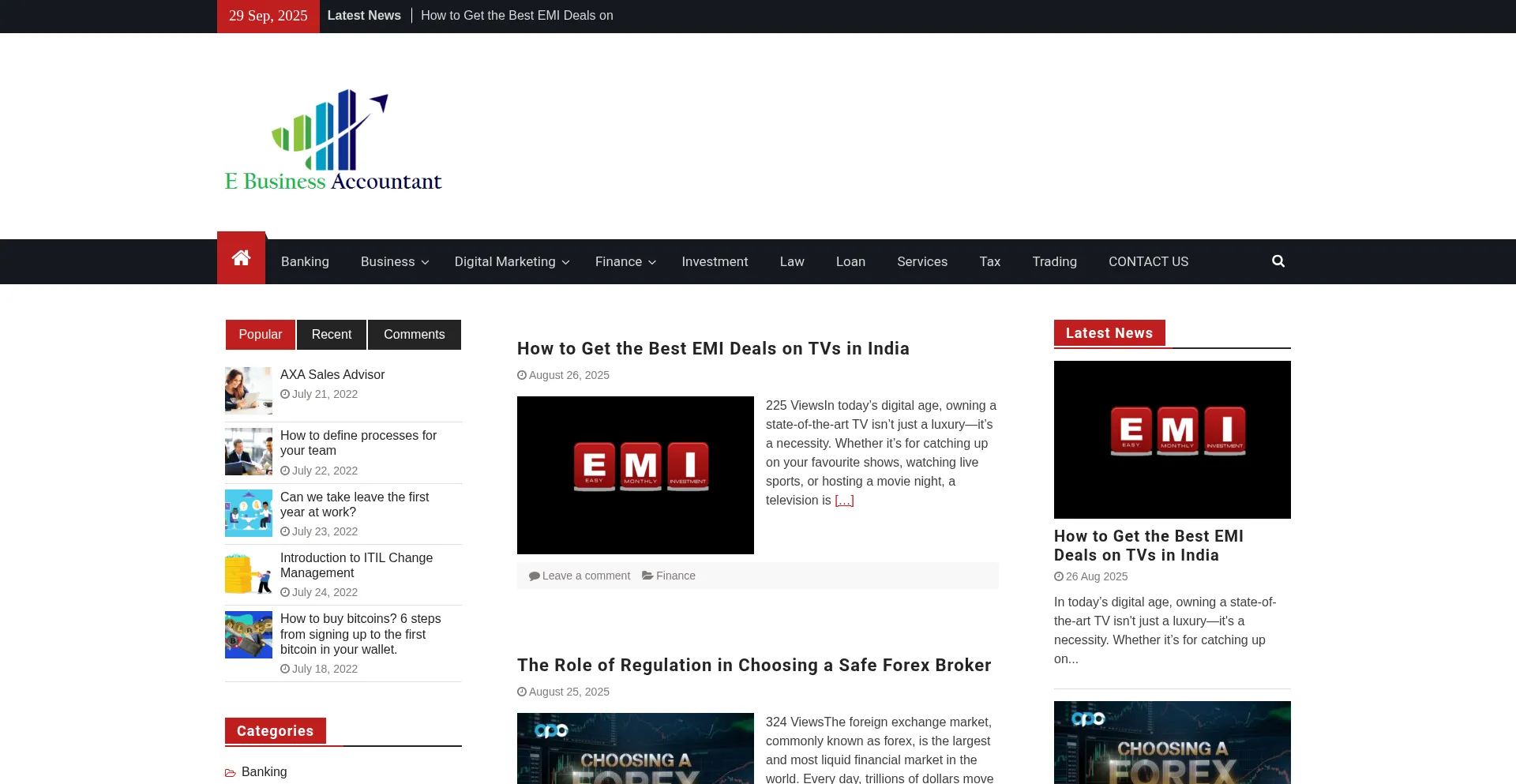 Ebusinessaccountant.com Screenshot