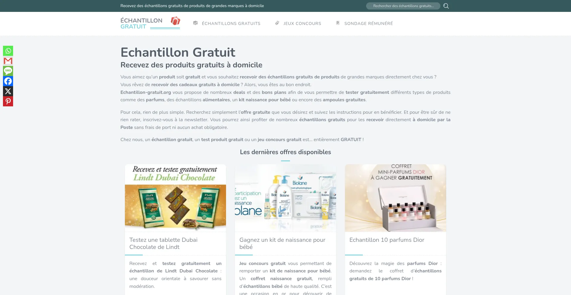 Echantillon-gratuit.org