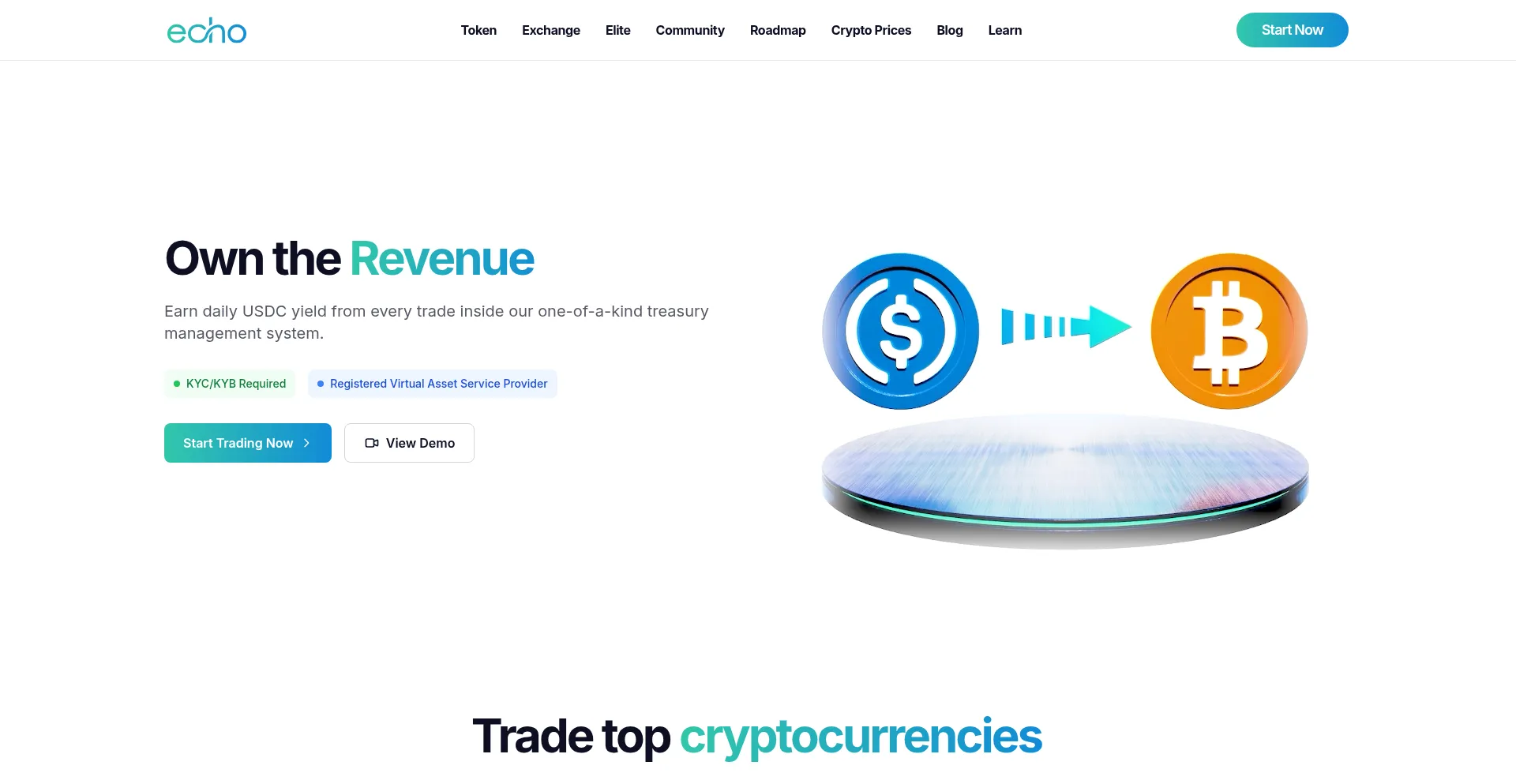 Website screenshot of Echo.im