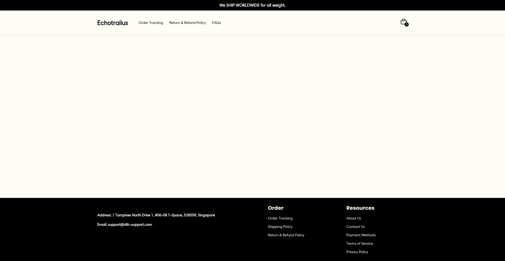 Website screenshot of Echotrailus.com