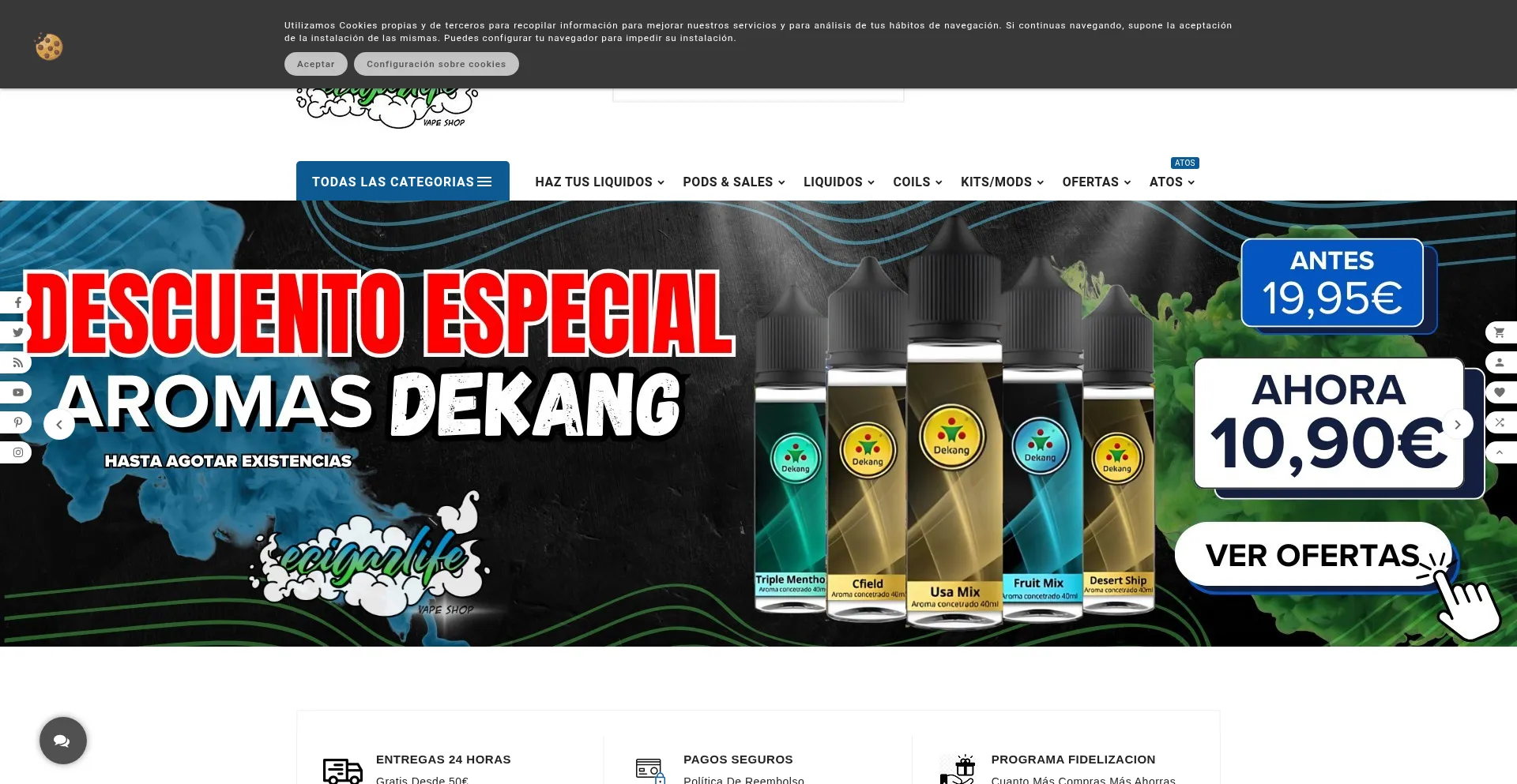 Ecigarlife.com Screenshot
