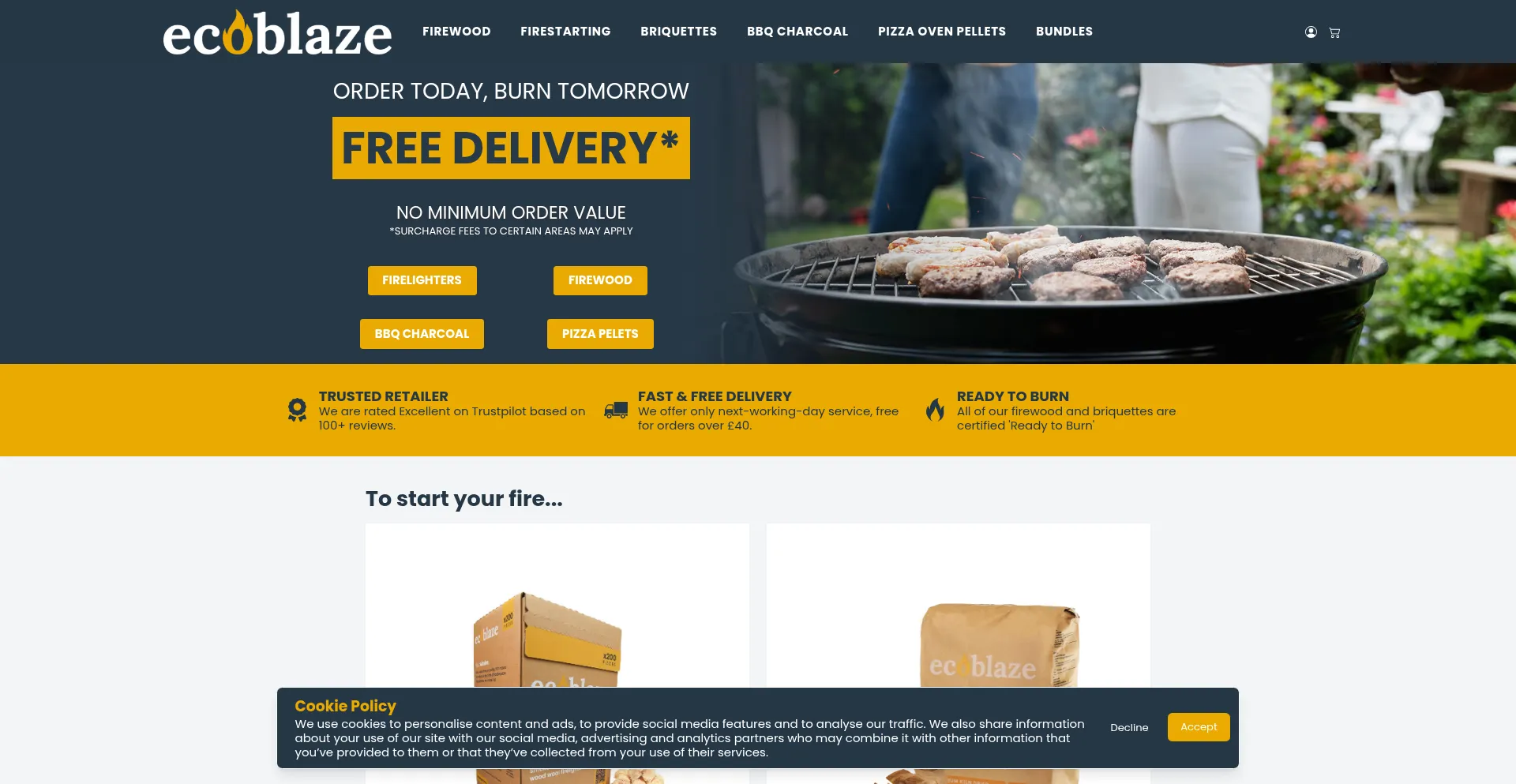 Ecoblaze.co.uk Screenshot