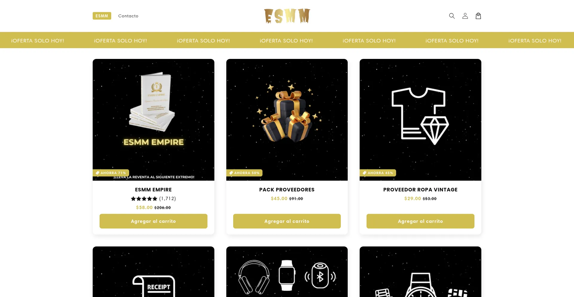 Website screenshot of Ecomssam.com