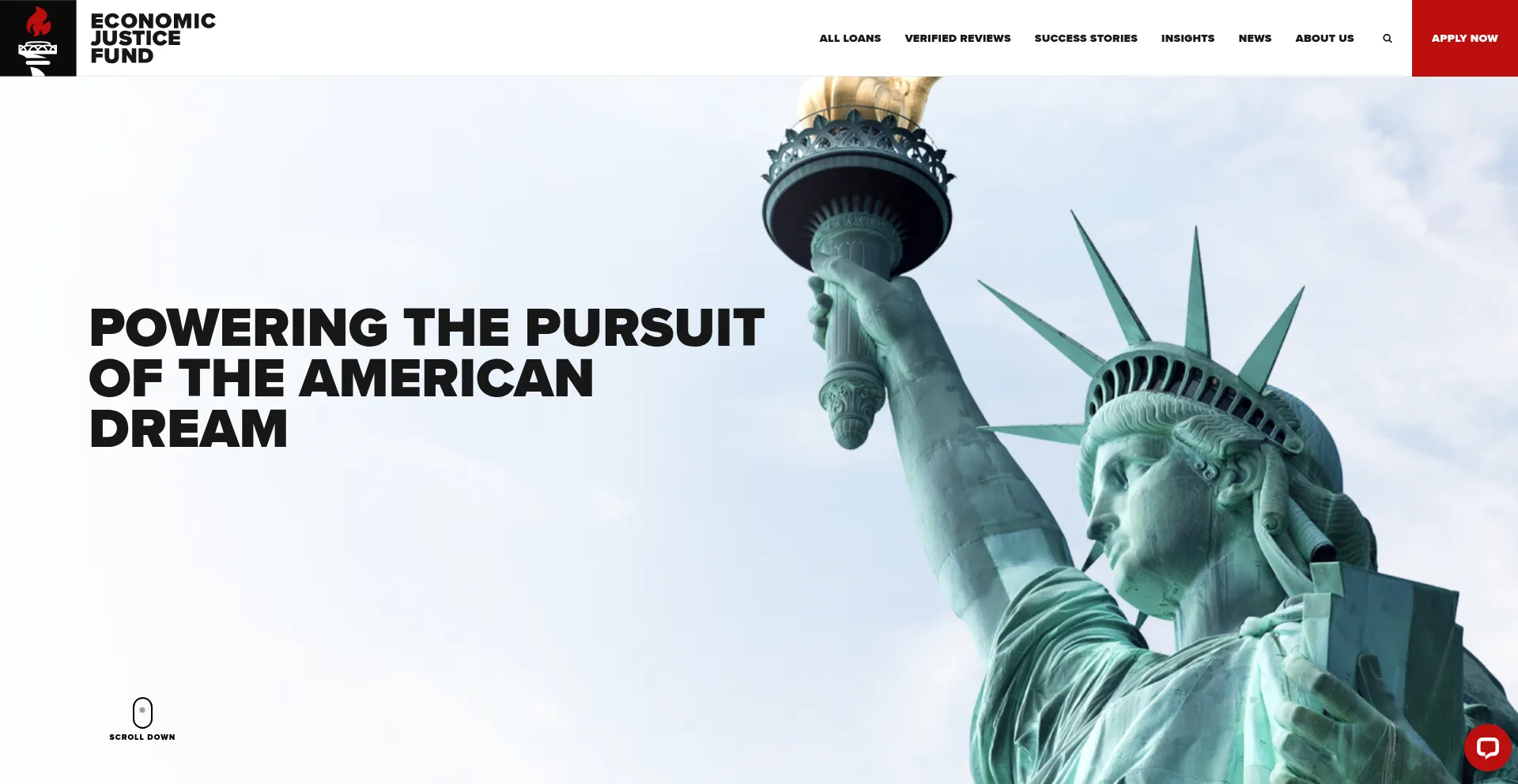 Economicjusticefund.org Screenshot