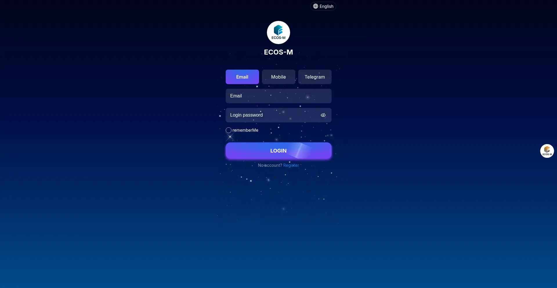 Website screenshot of Ecos-m.net
