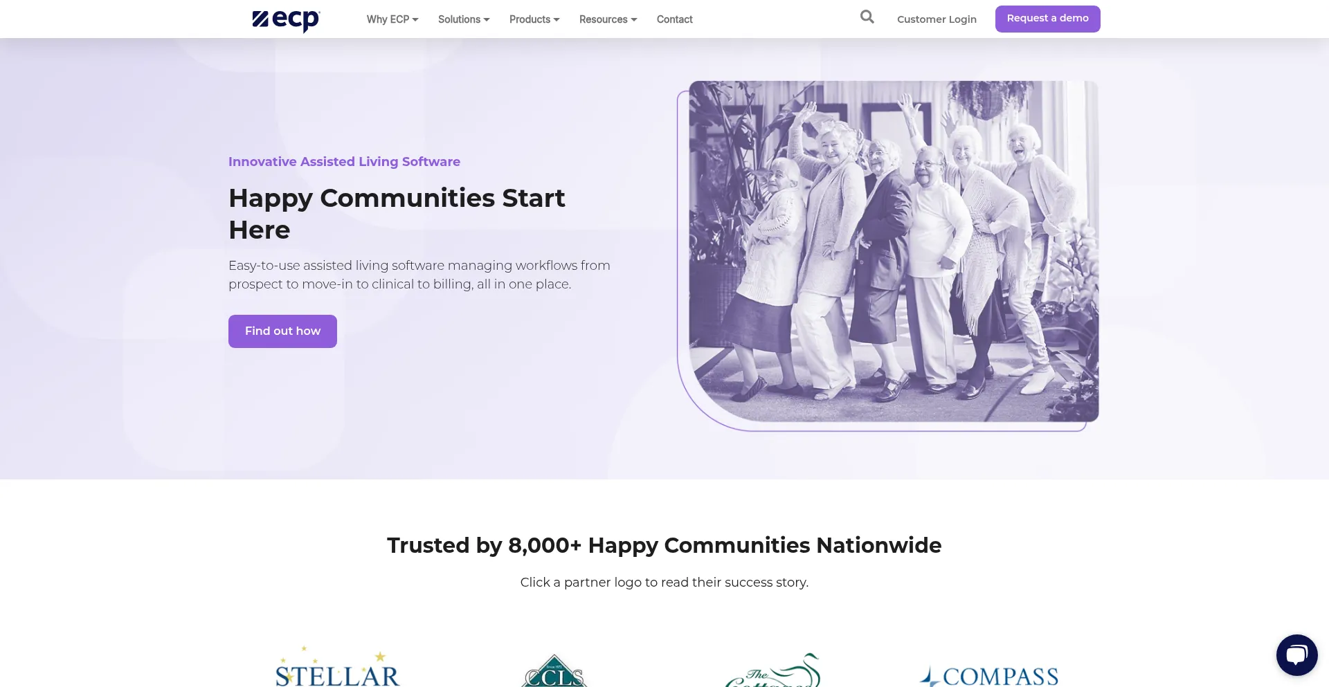 Website screenshot of Ecp123.com