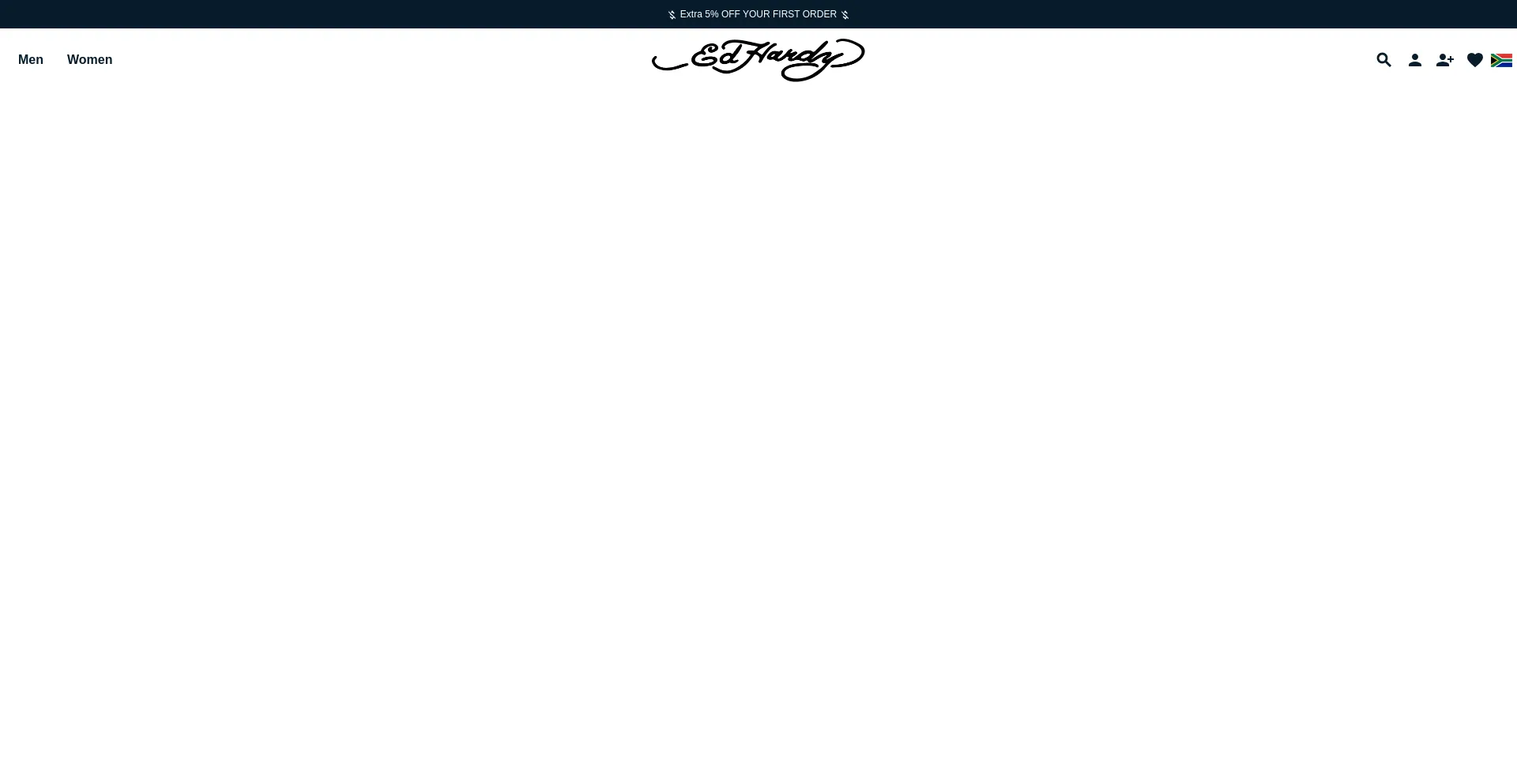 Website screenshot of Ed-hardy.co.za