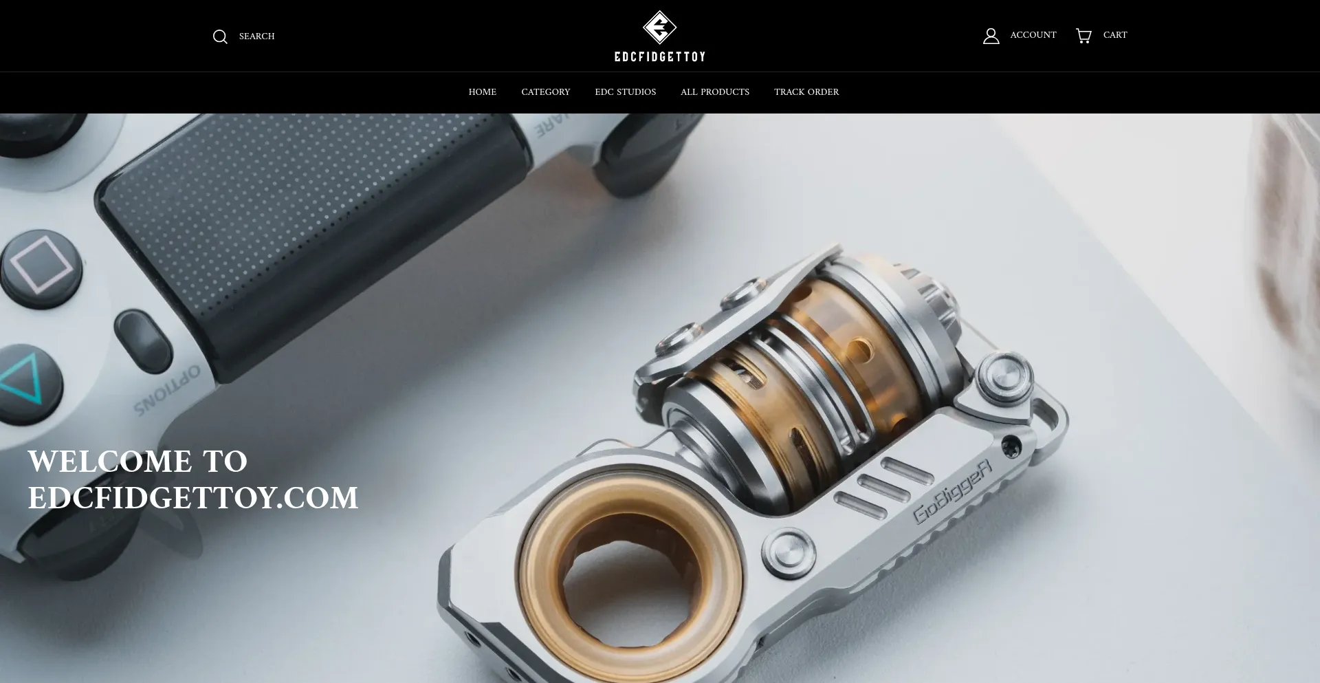 Website screenshot of Edcfidgettoy.com