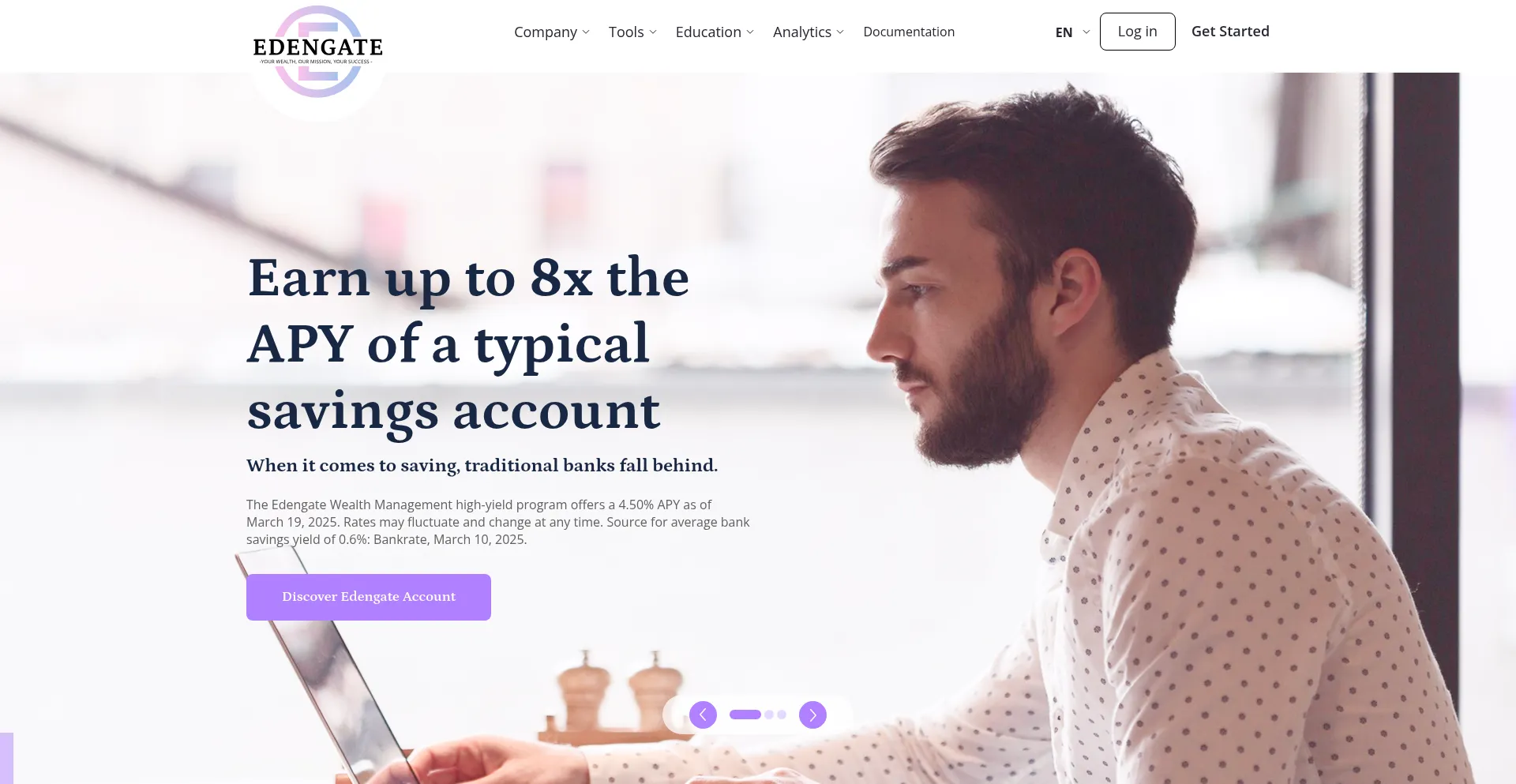 Website screenshot of Edengategroup.com