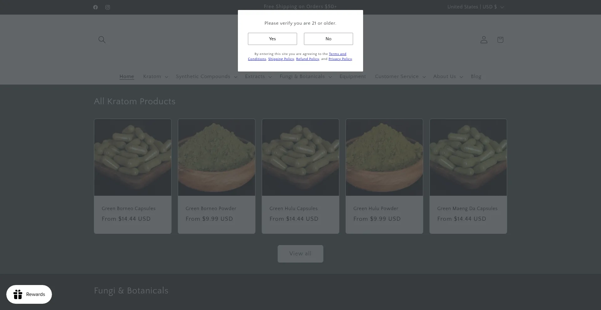 Website screenshot of Edengrows.org