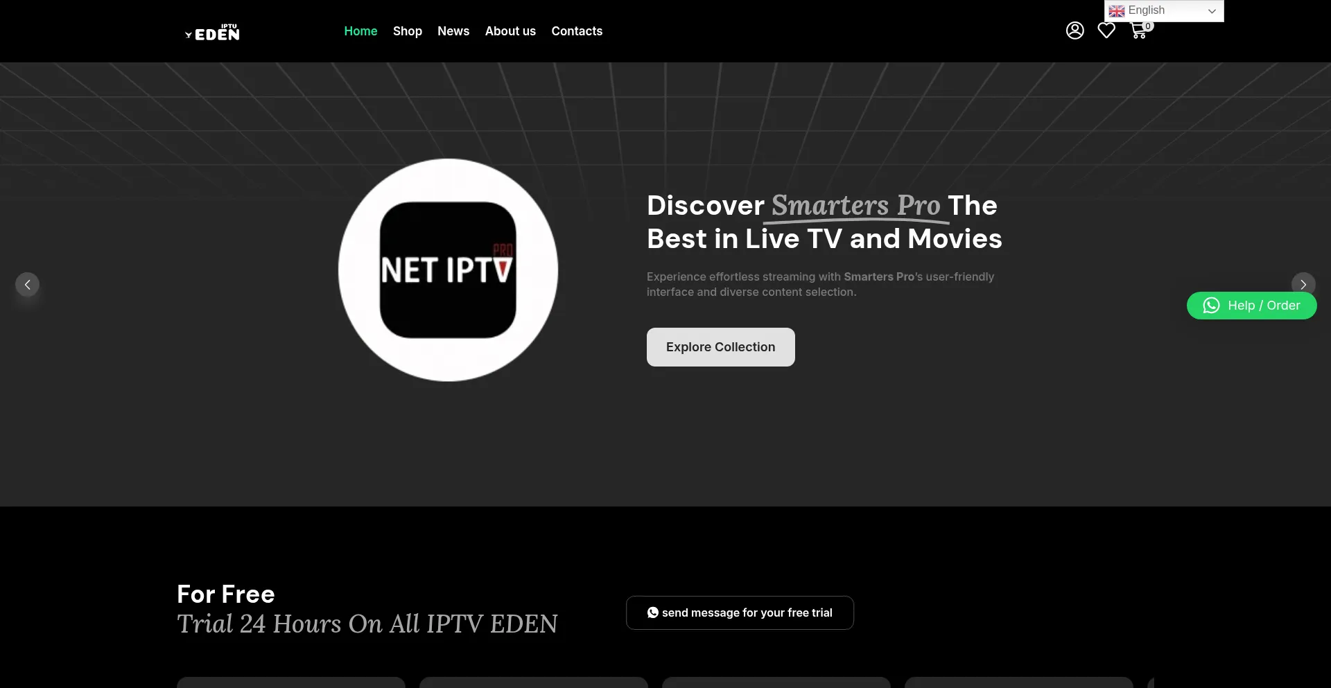 Edeniptv.com Screenshot