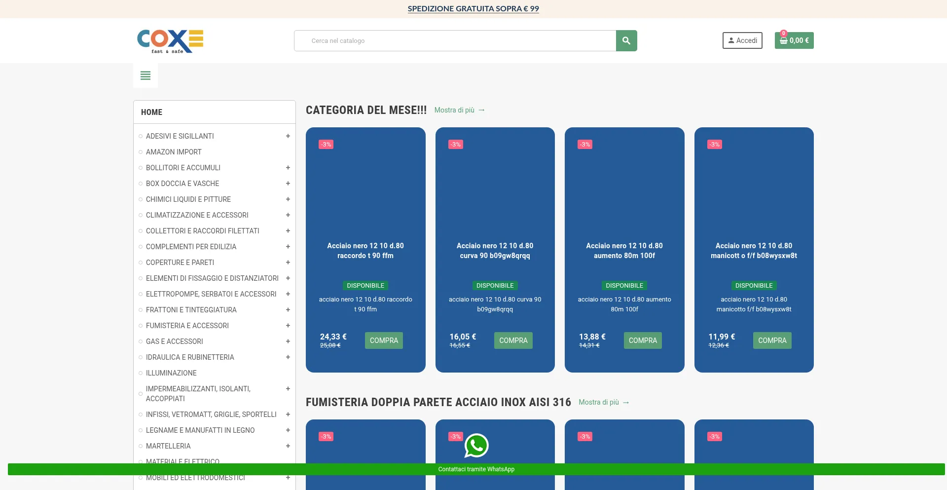 Website screenshot of Edilidrico.it
