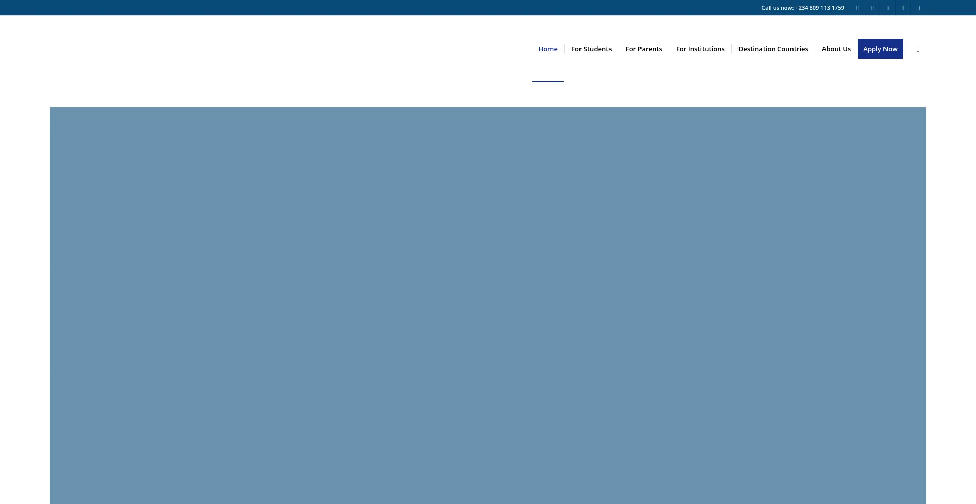 Website screenshot of Eduabroad.ng