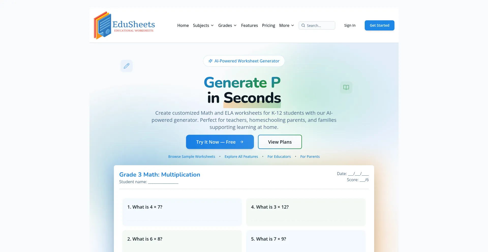 Edusheets.io