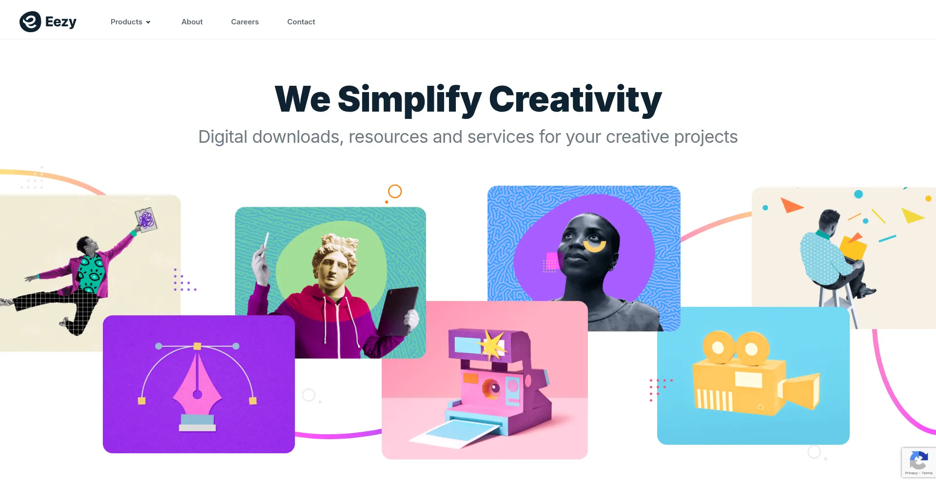 Website screenshot of Eezy.com