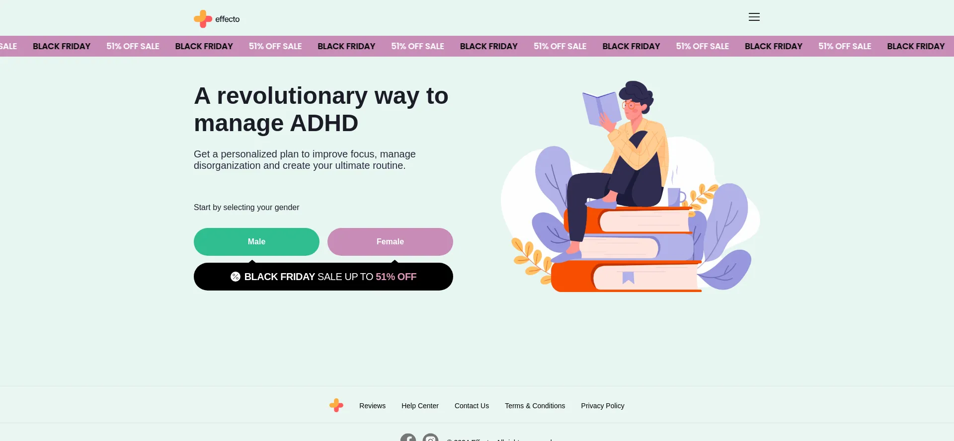Website screenshot of Effecto.app
