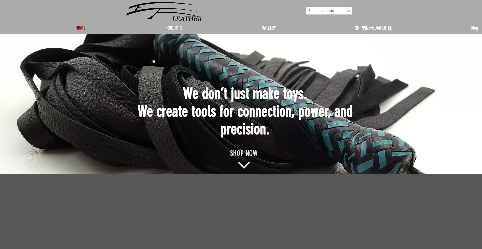 Website screenshot of Efleathercraft.com