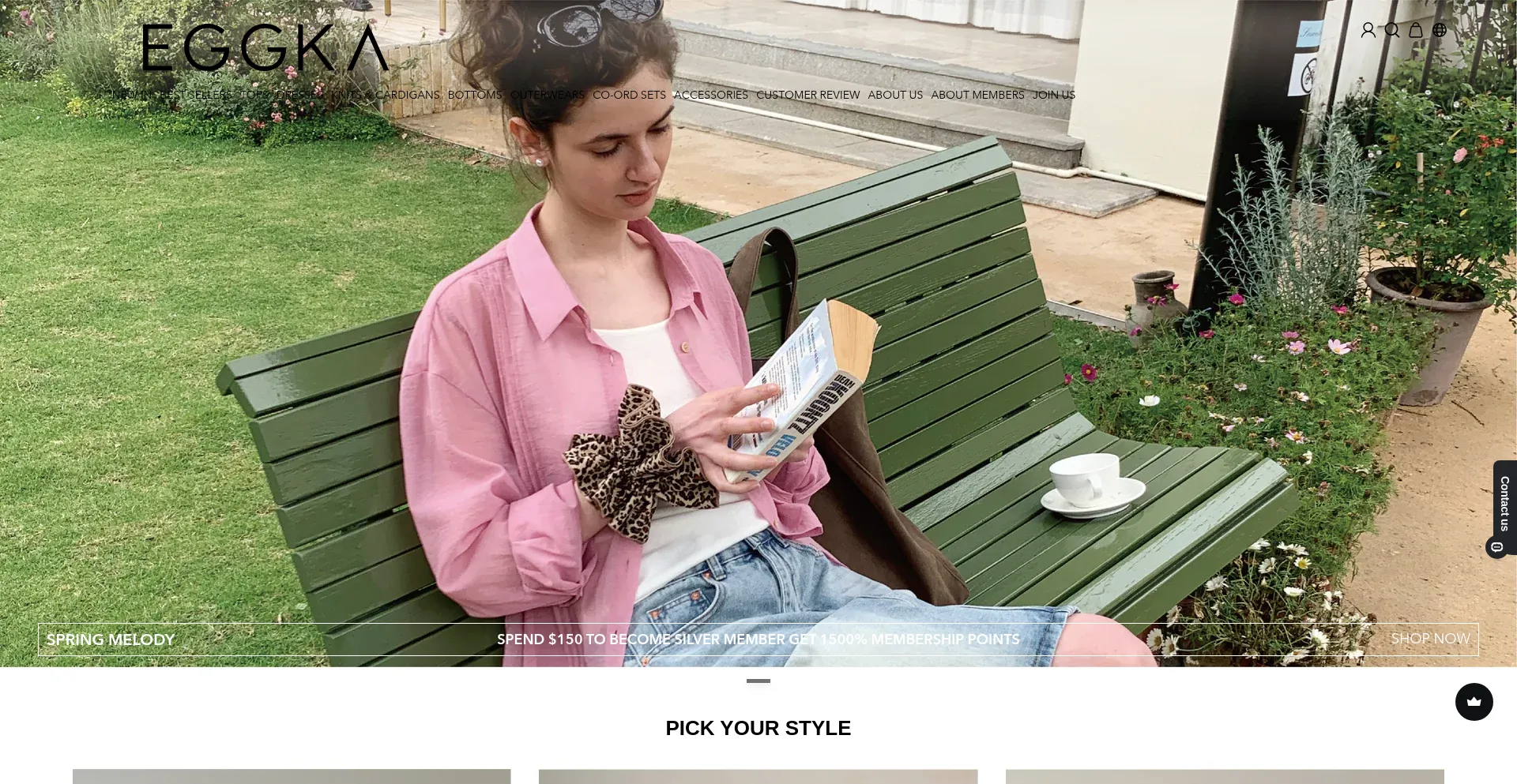 Website screenshot of Eggka.com