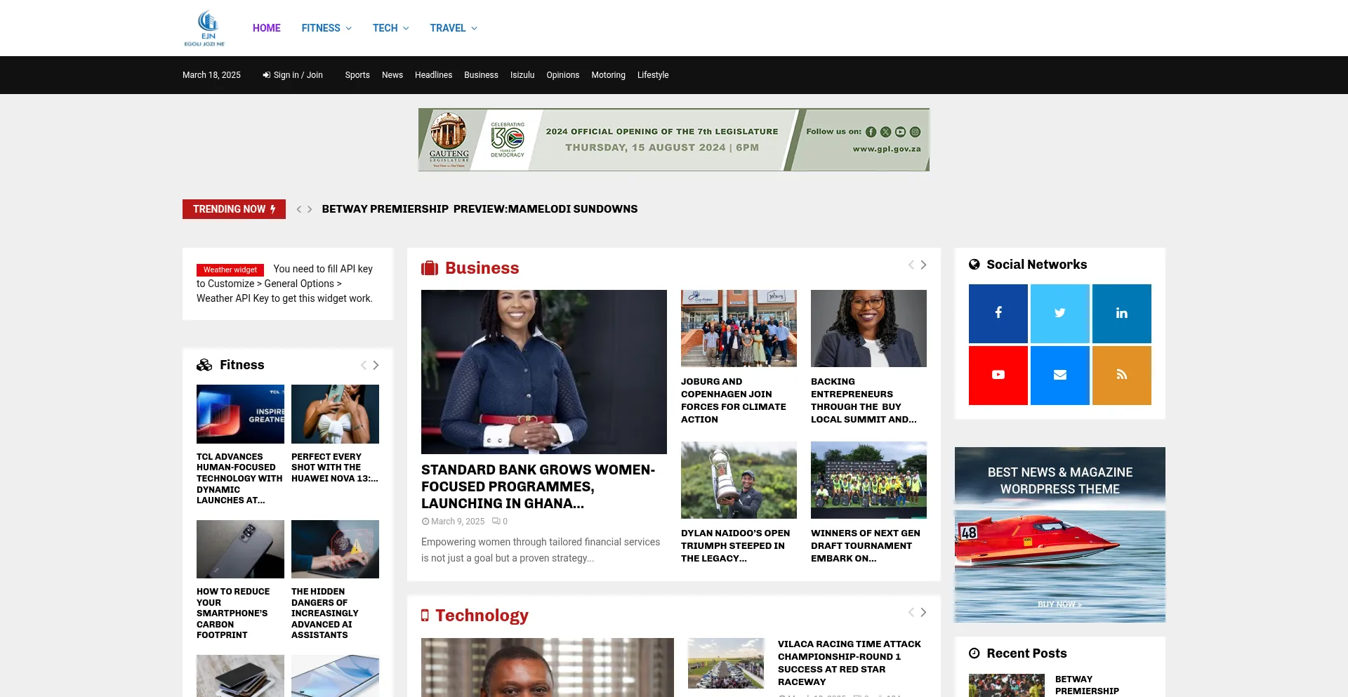 Egolijozinews.co.za Screenshot