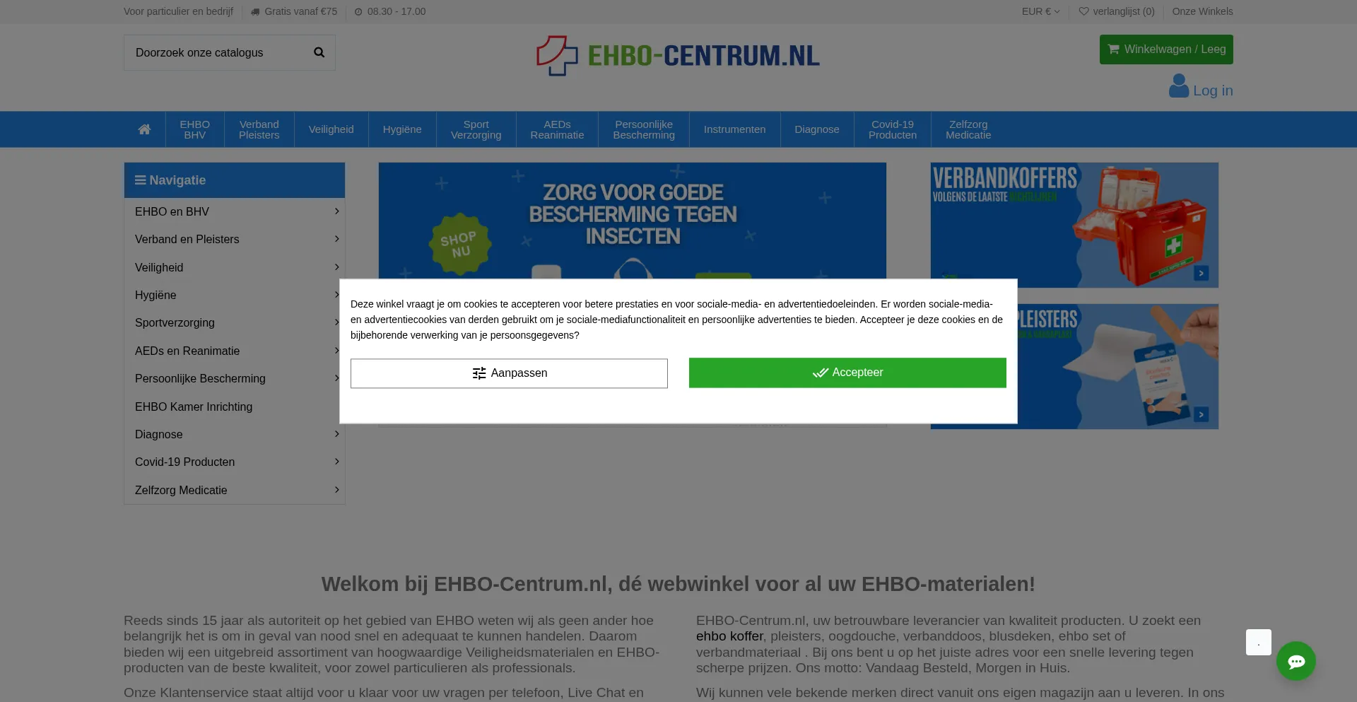 Ehbo-centrum.nl Screenshot