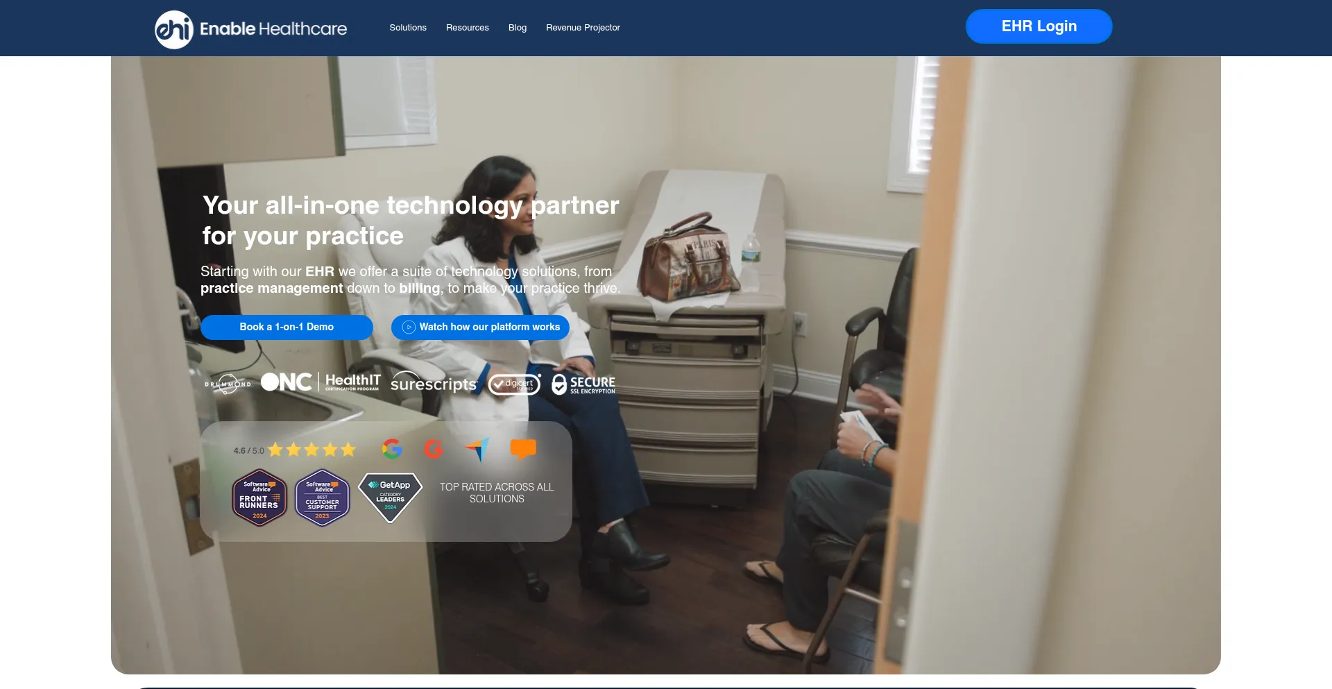 Website screenshot of Ehiehr.com