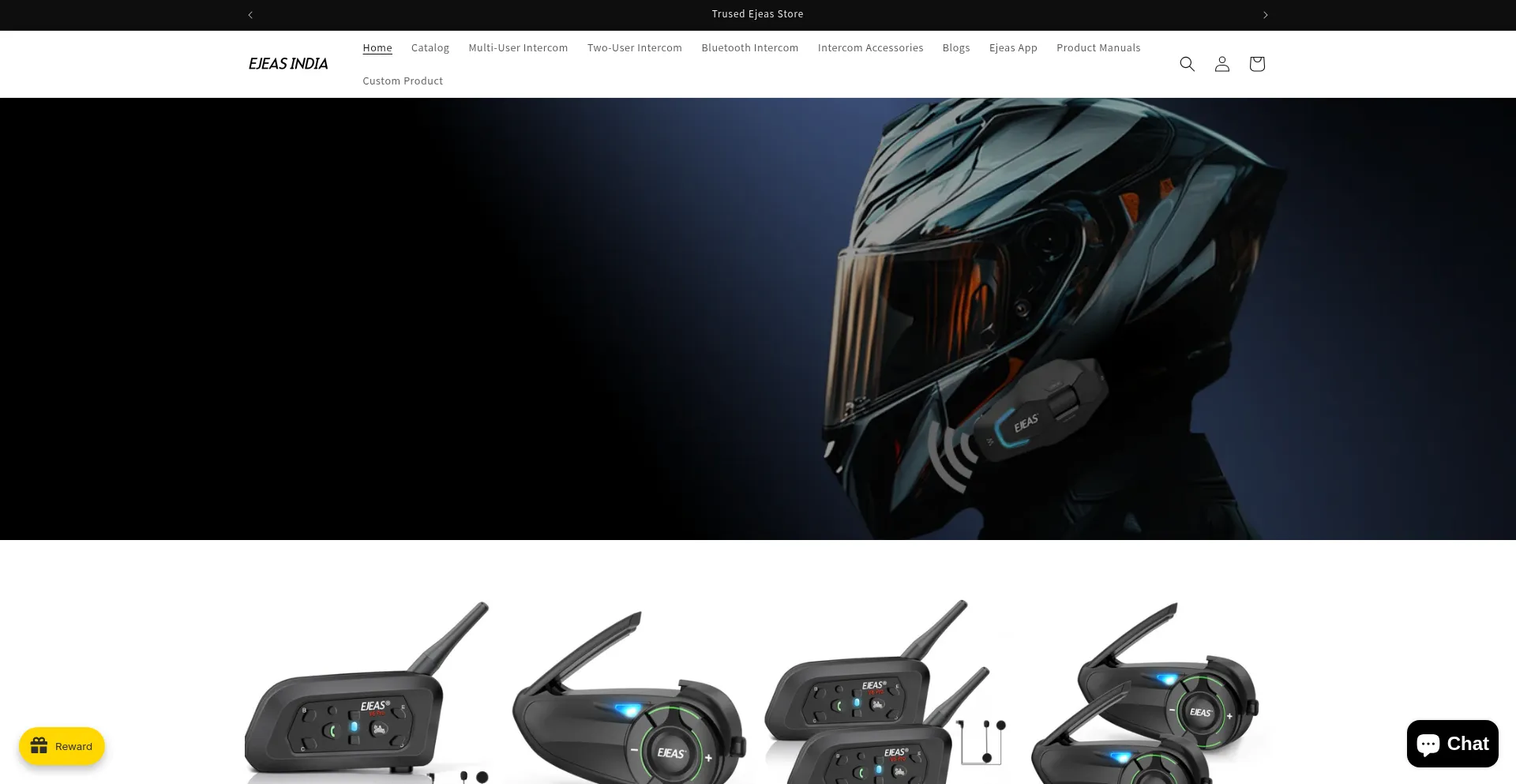 Website screenshot of Ejeasindia.com