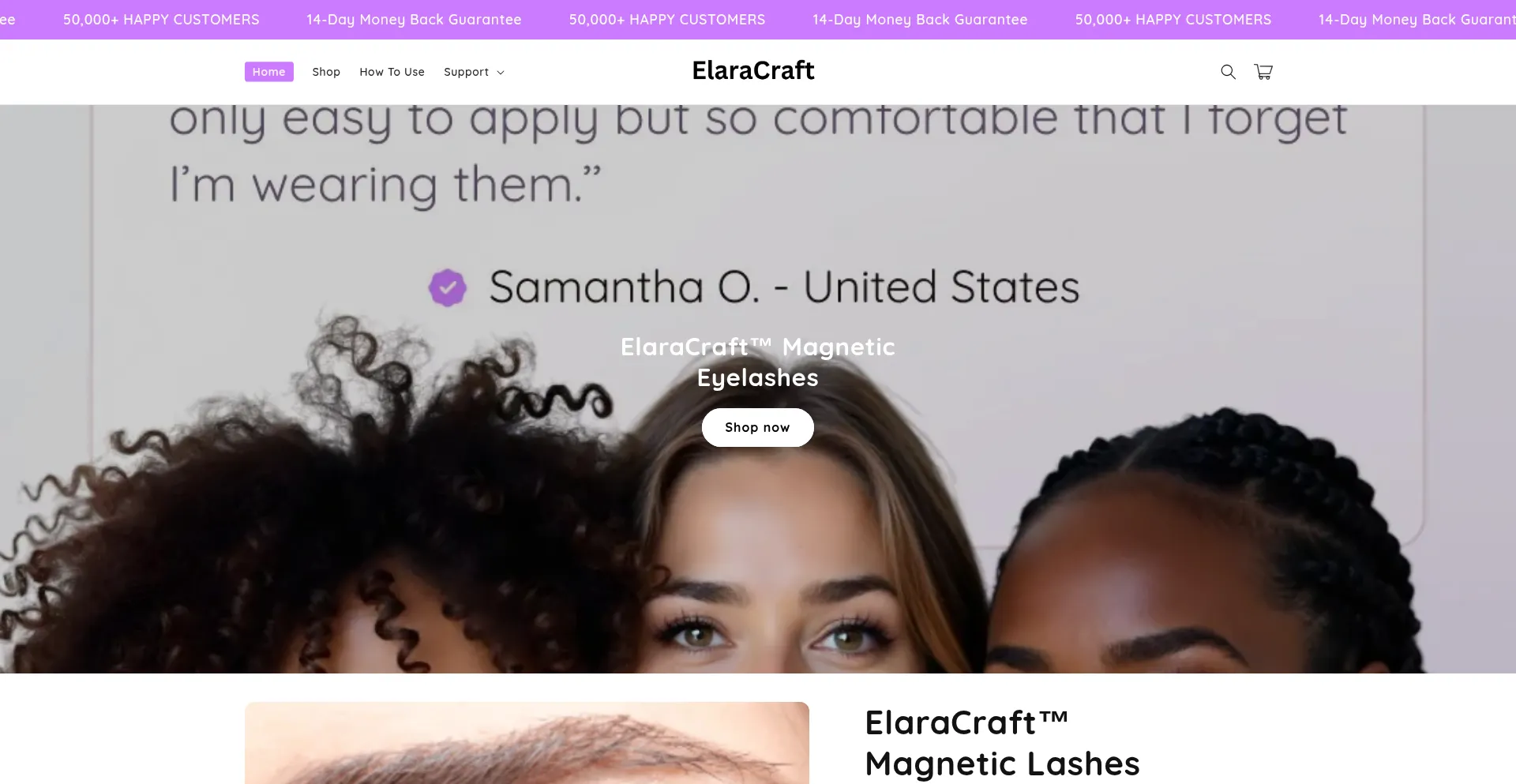 Elaracraft.com Screenshot