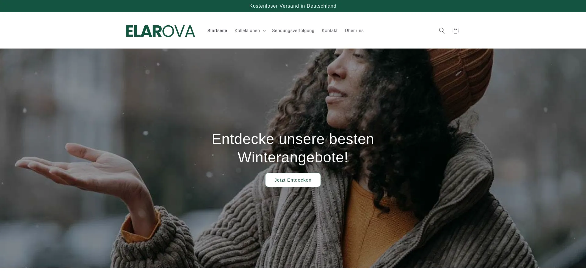 Website screenshot of Elarova.de