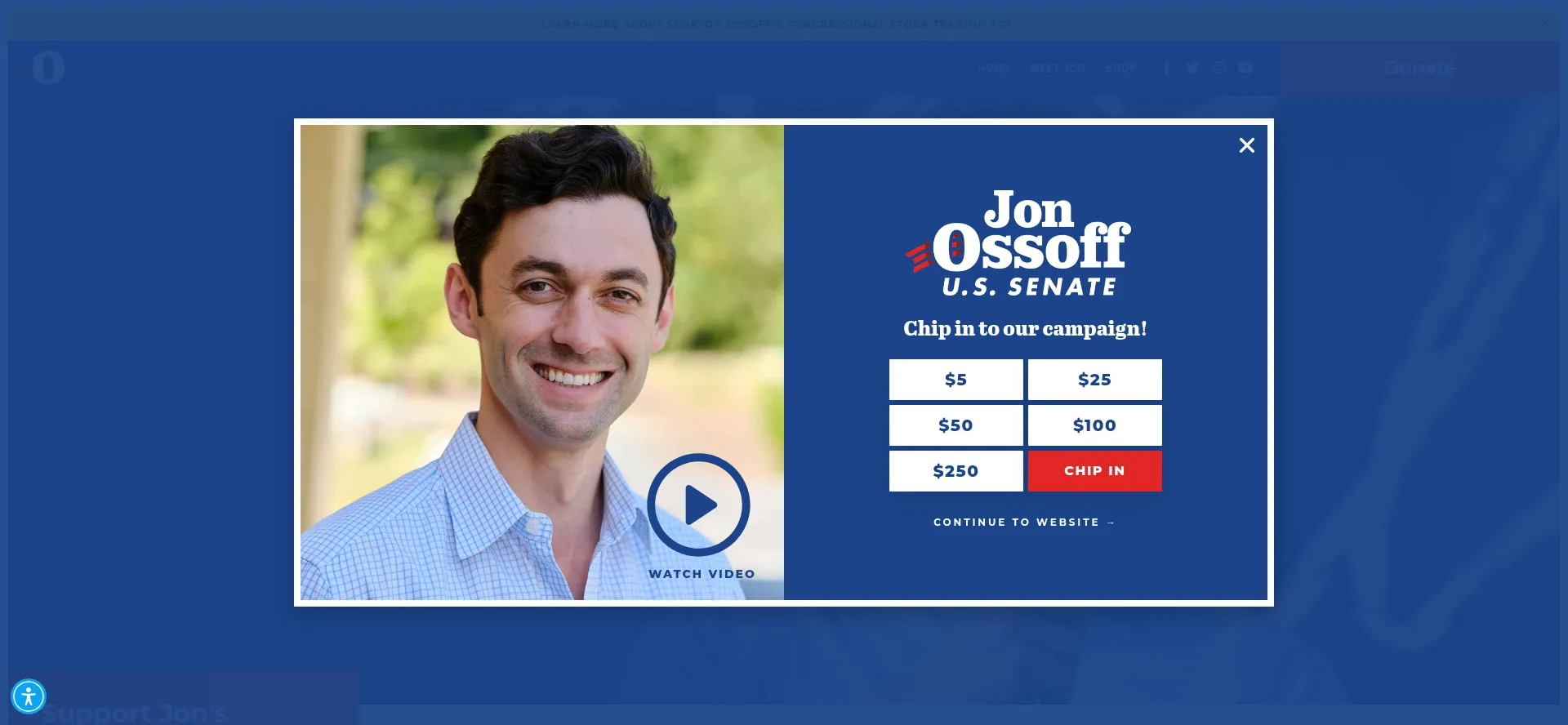 Website screenshot of Electjon.com