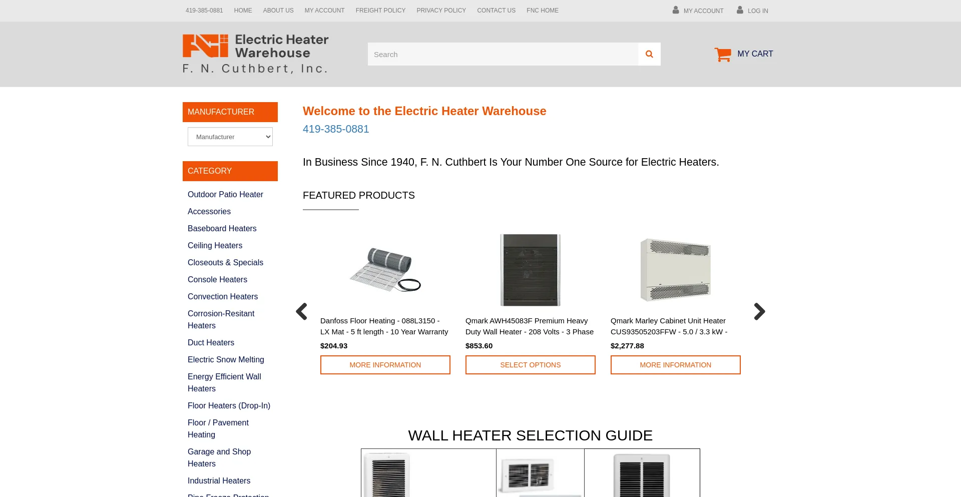 Electricheaterwarehouse.com