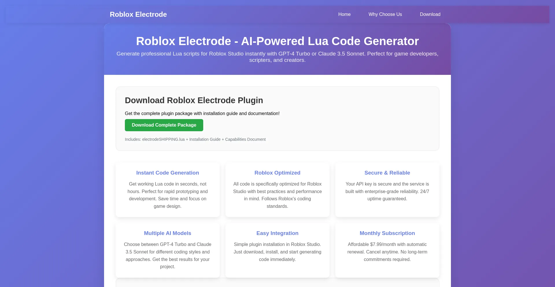 Electrodeai.org Screenshot