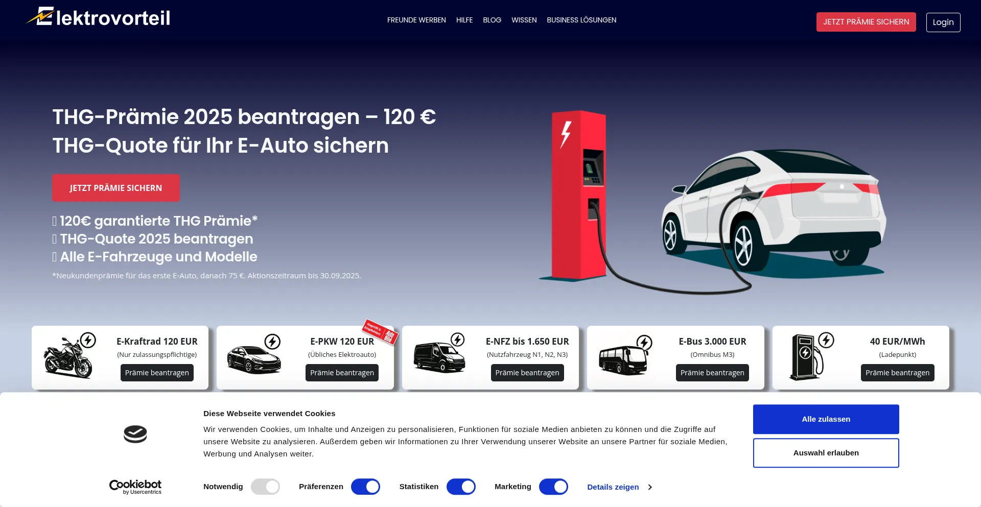 Elektrovorteil.de Screenshot
