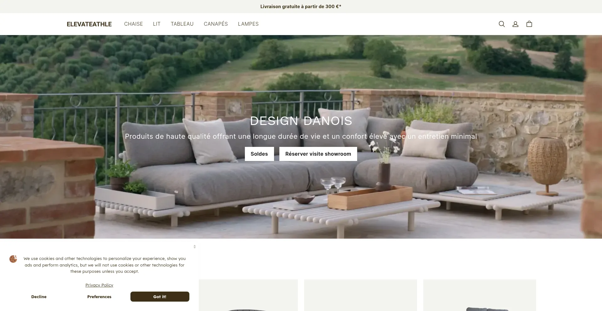 Elevateathle.com Screenshot