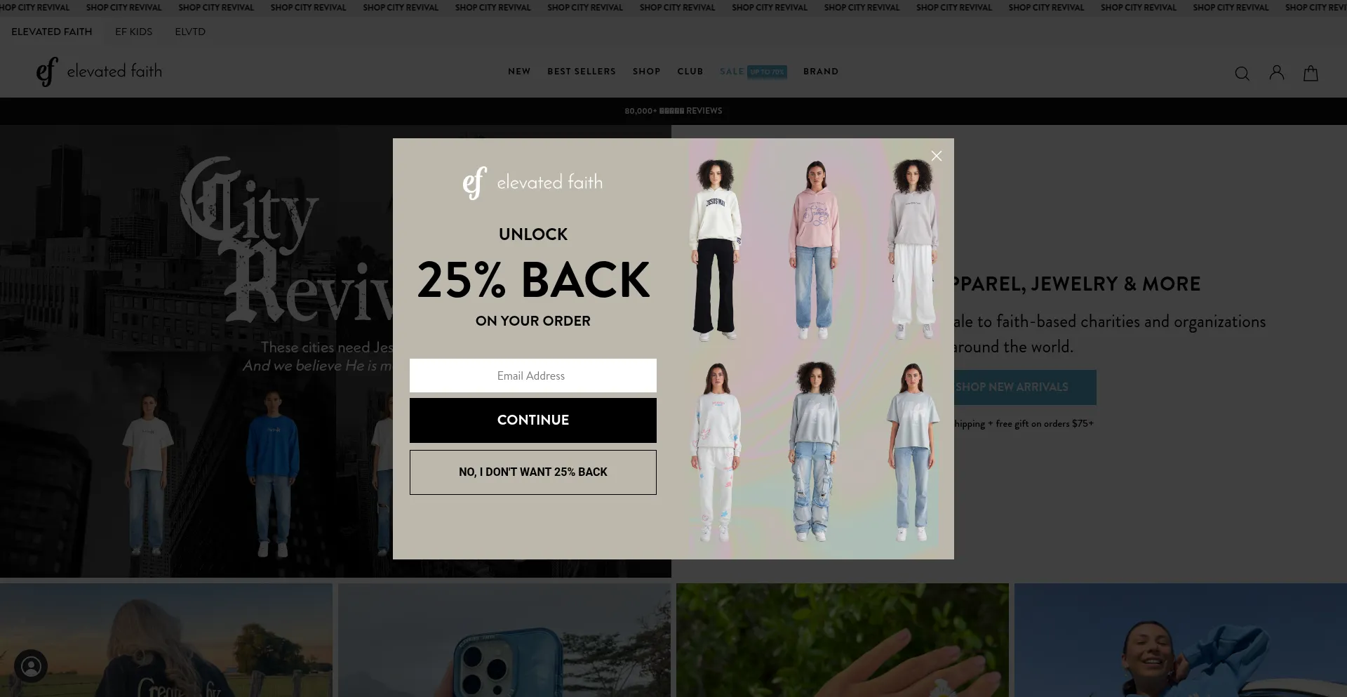 Elevatedfaith.com Screenshot