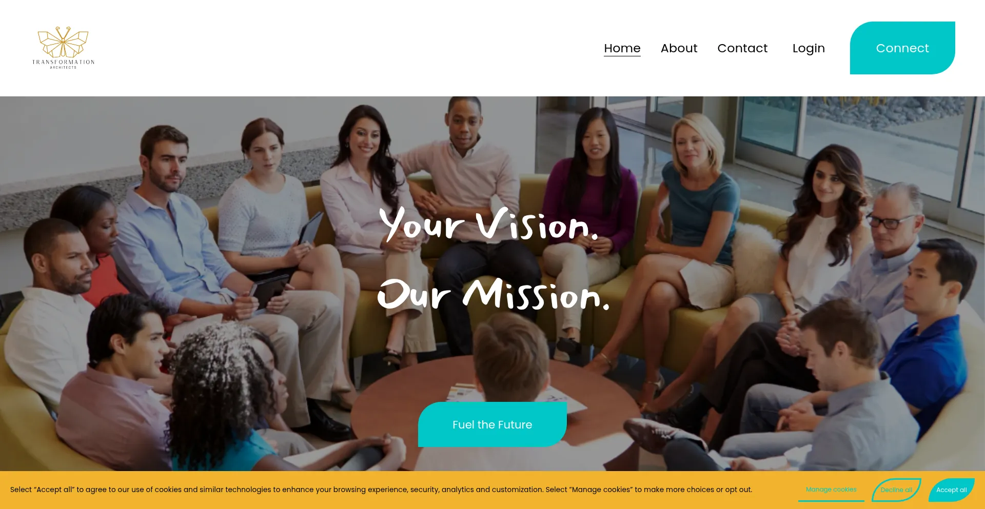Website screenshot of Elevatewithta.com