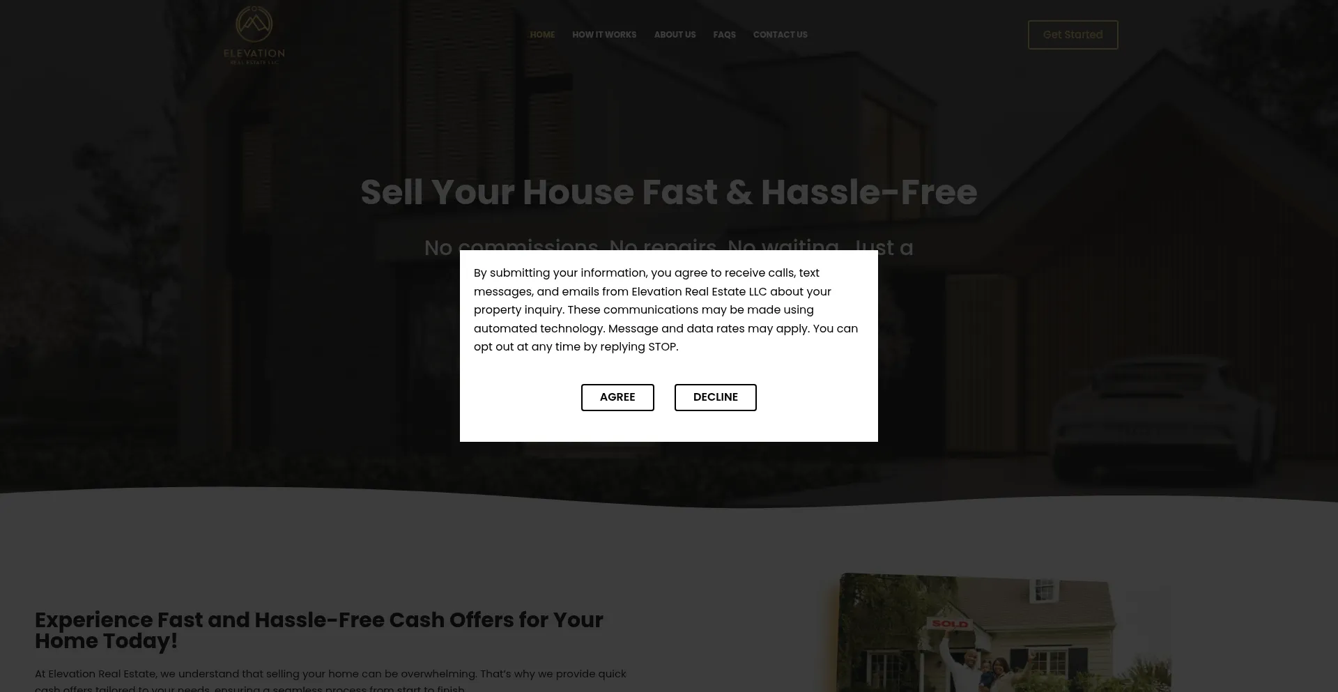 Elevationhomeoffers.com Screenshot