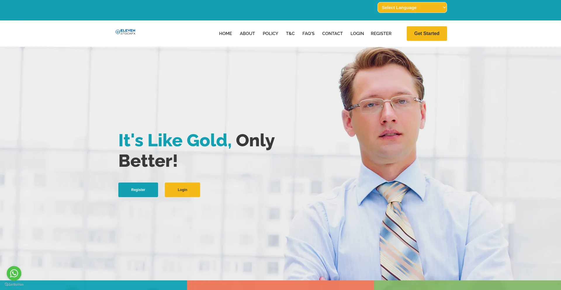 Website screenshot of Elevenstockfx.net