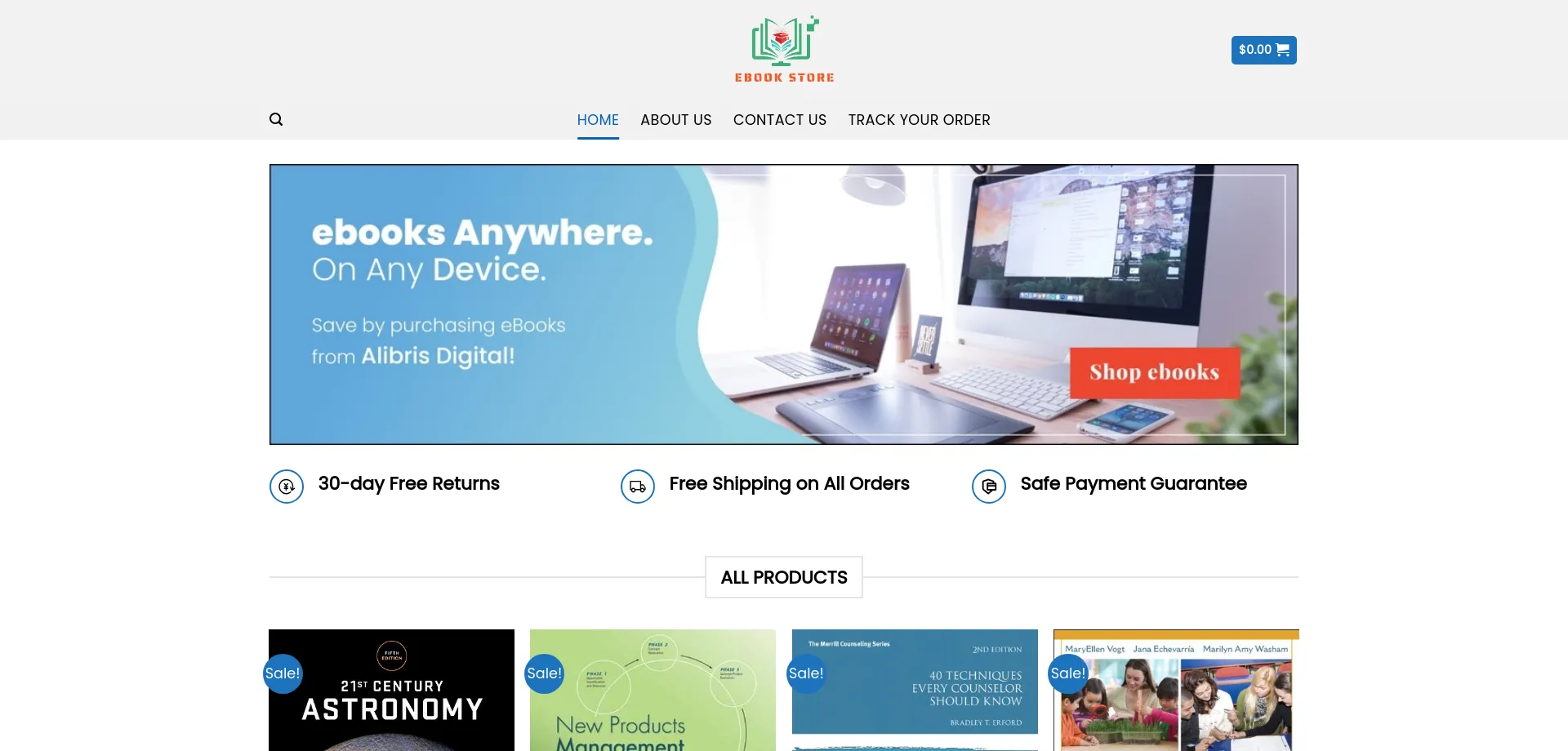 Website screenshot of Elibs.us