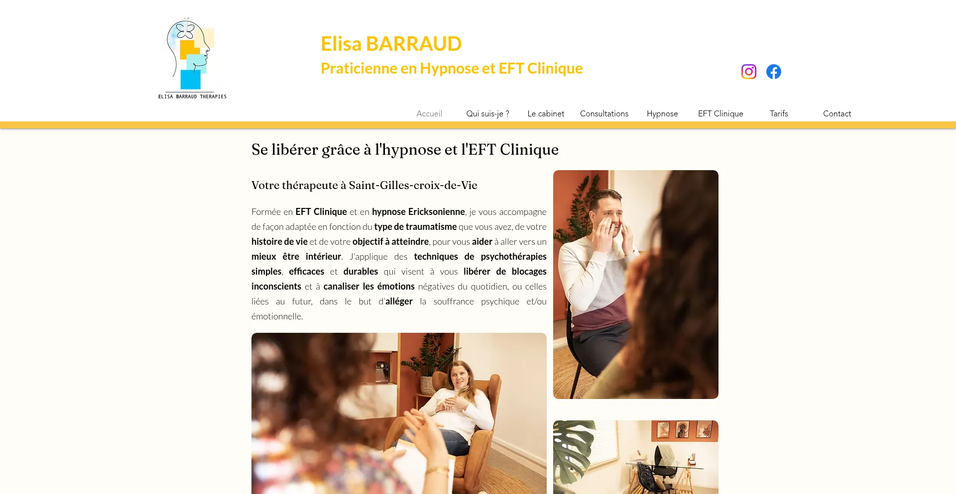 Elisabarraud-therapies.com Screenshot