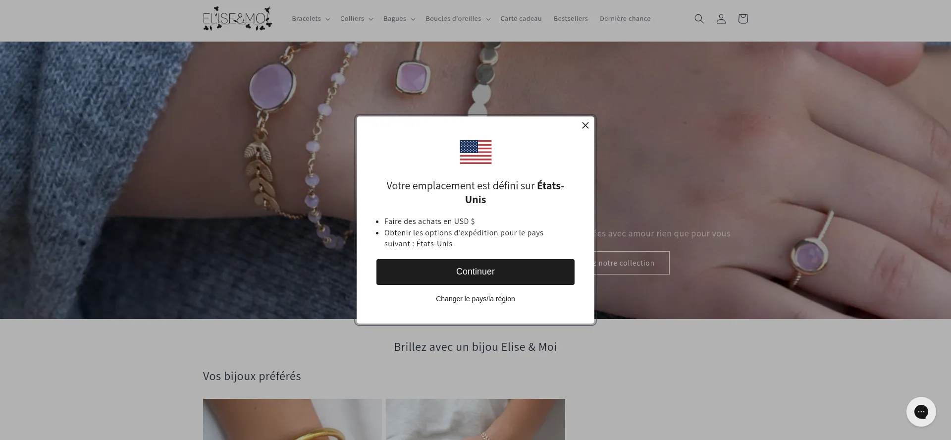 Website screenshot of Eliseetmoi.com