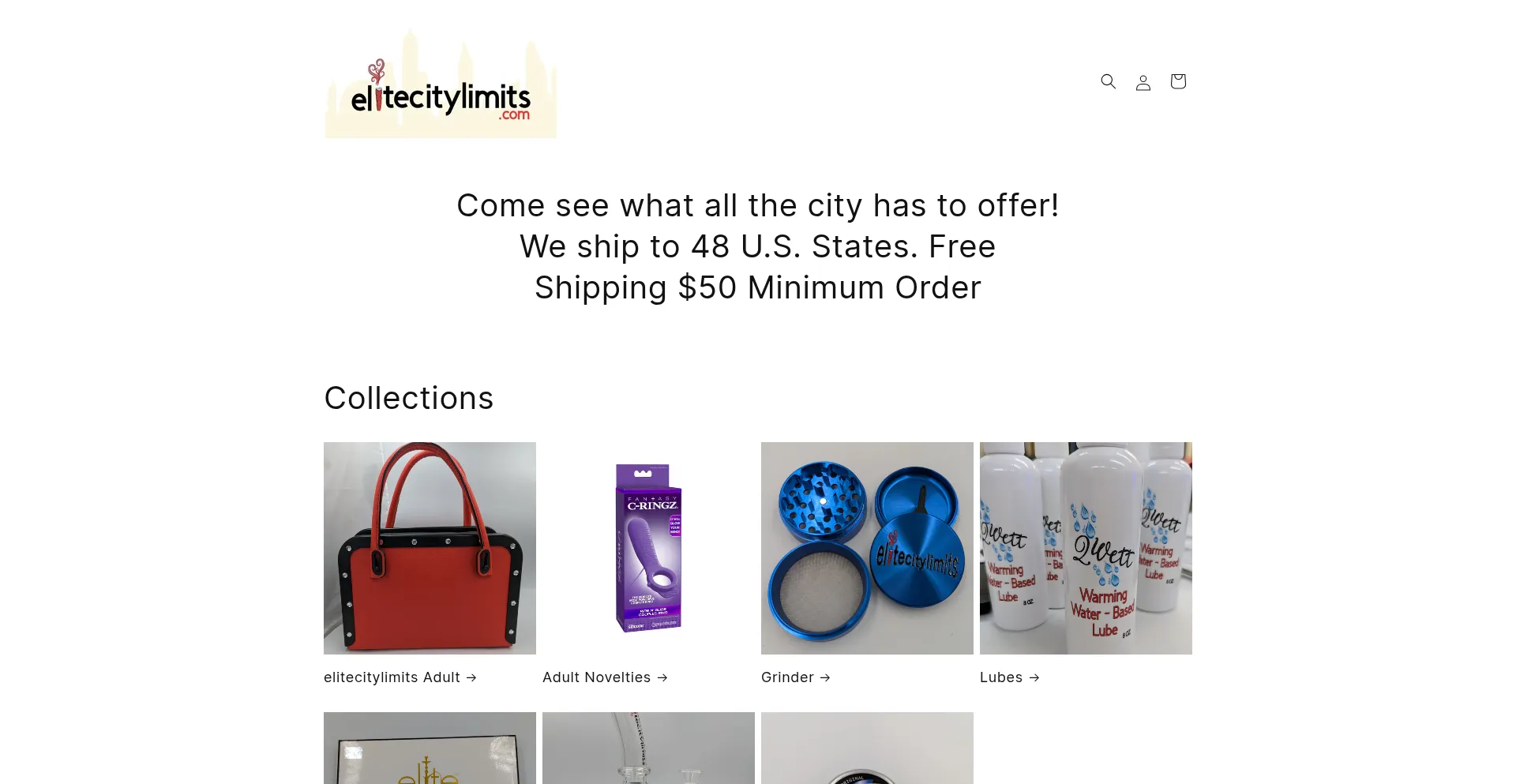 Website screenshot of Elitecitylimits.com