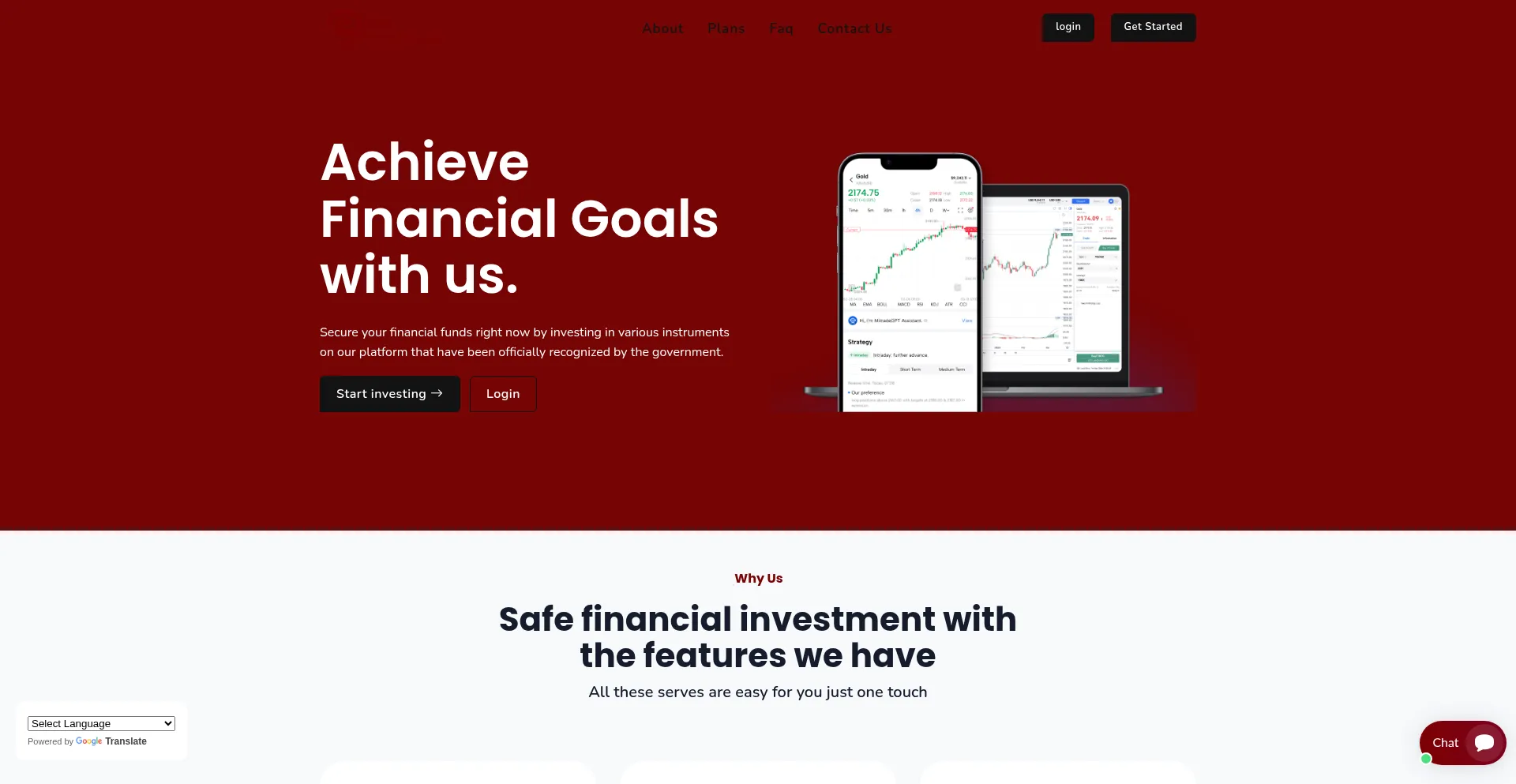 Website screenshot of Elitegrowthfund.com