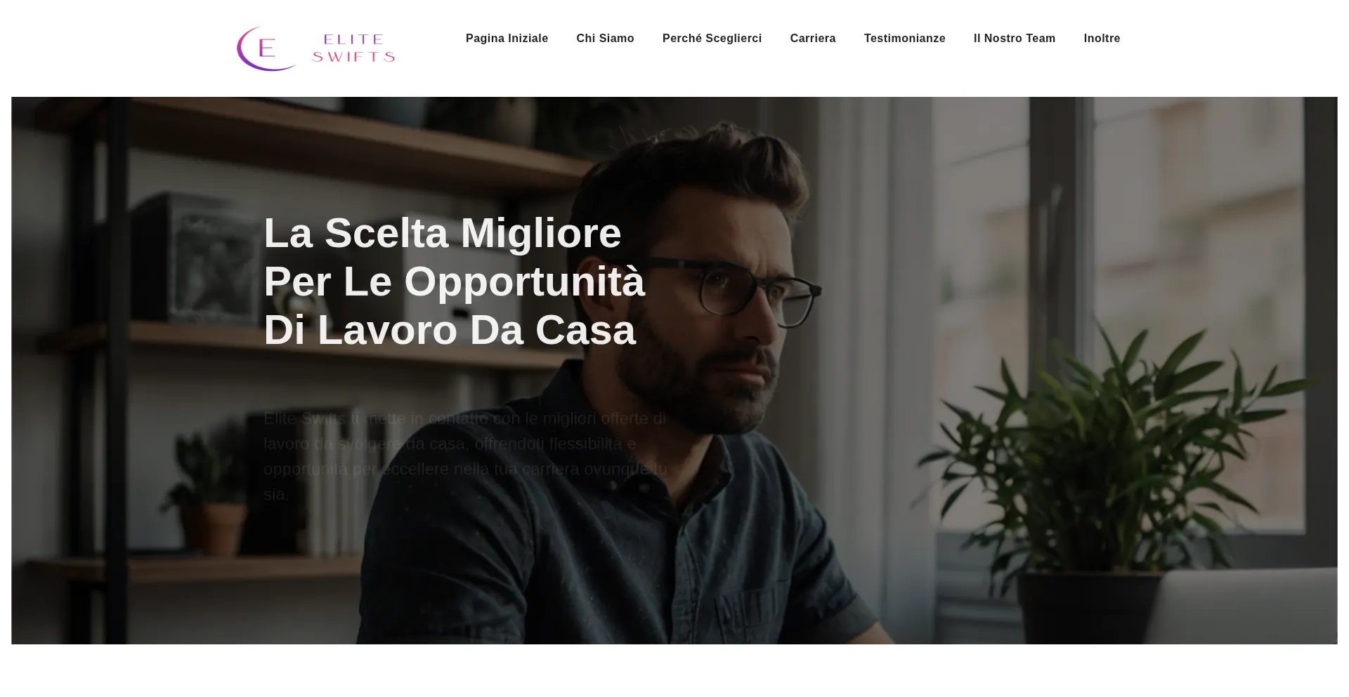 Website screenshot of Eliteswifts.com