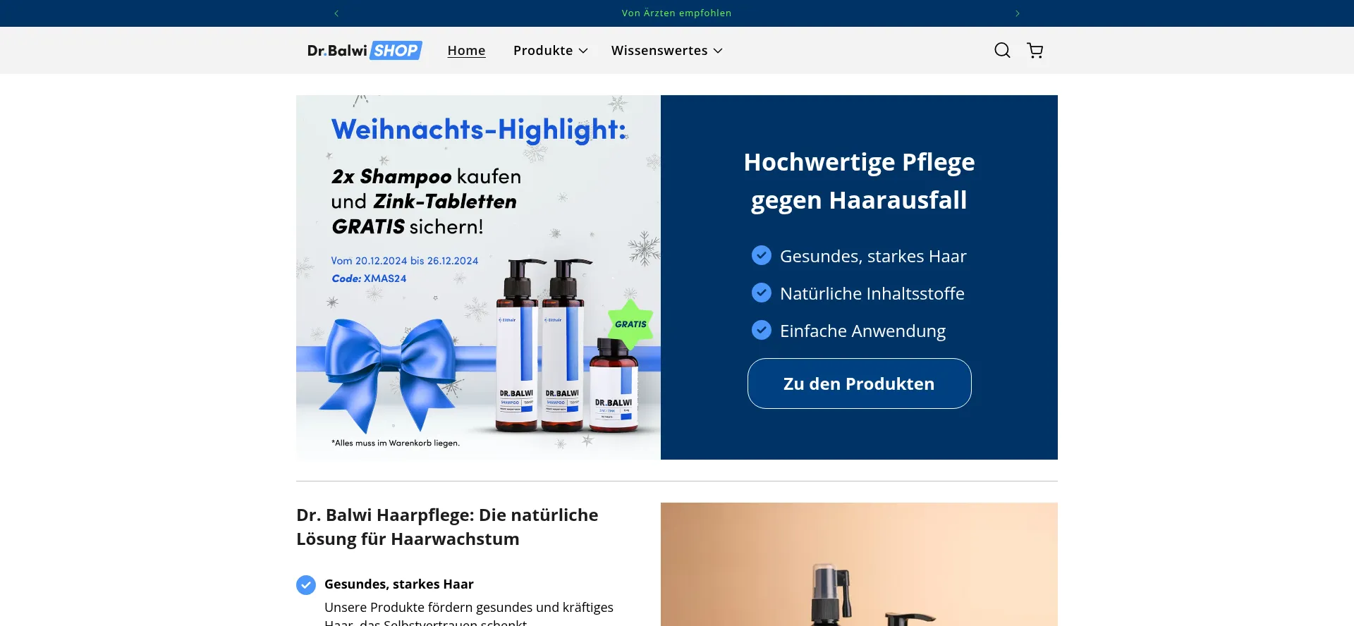 Website screenshot of Elithair-shop.com