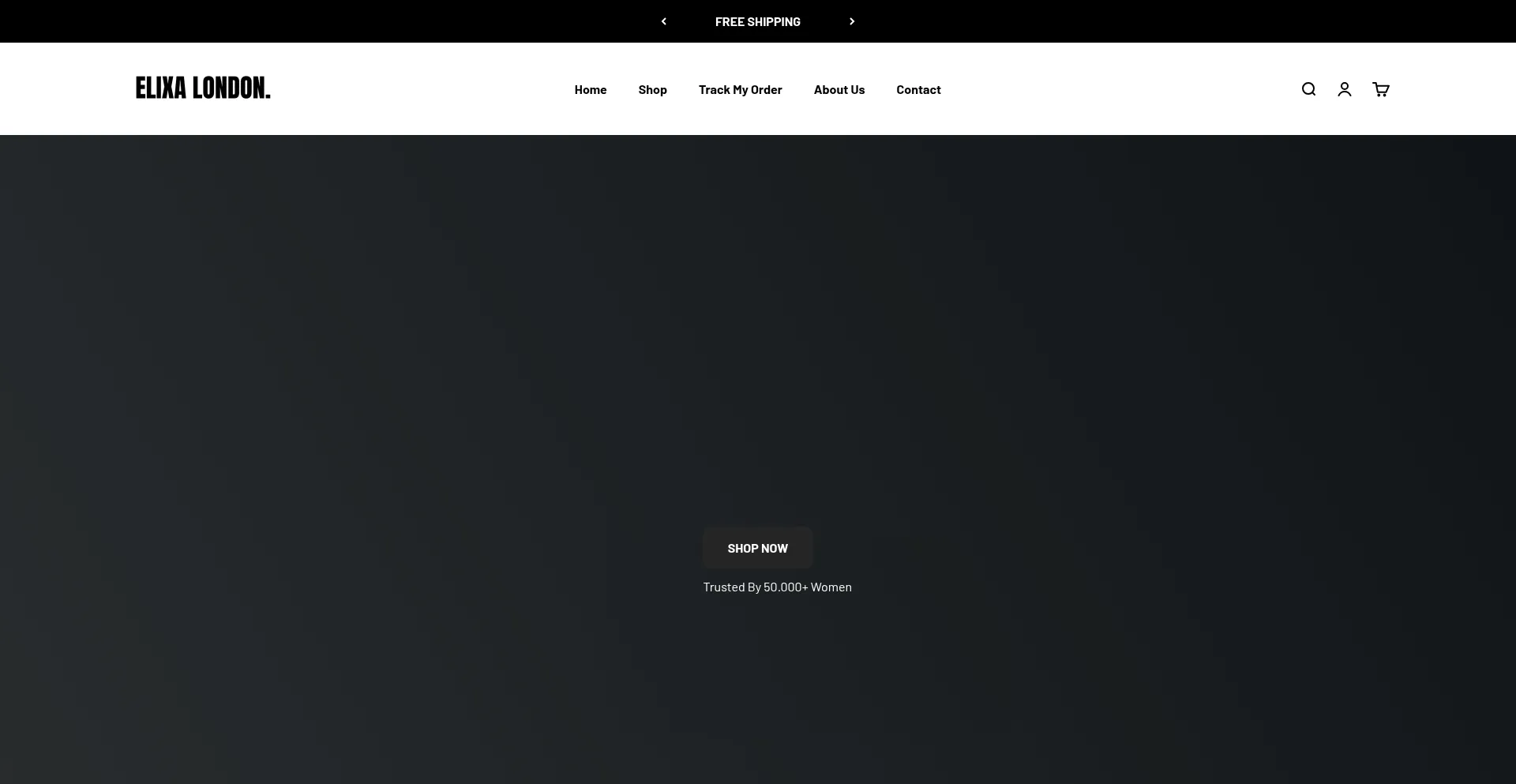 Website screenshot of Elixa-london.com