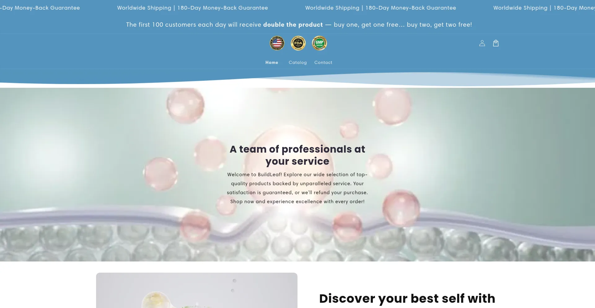 Website screenshot of Ellelean.com