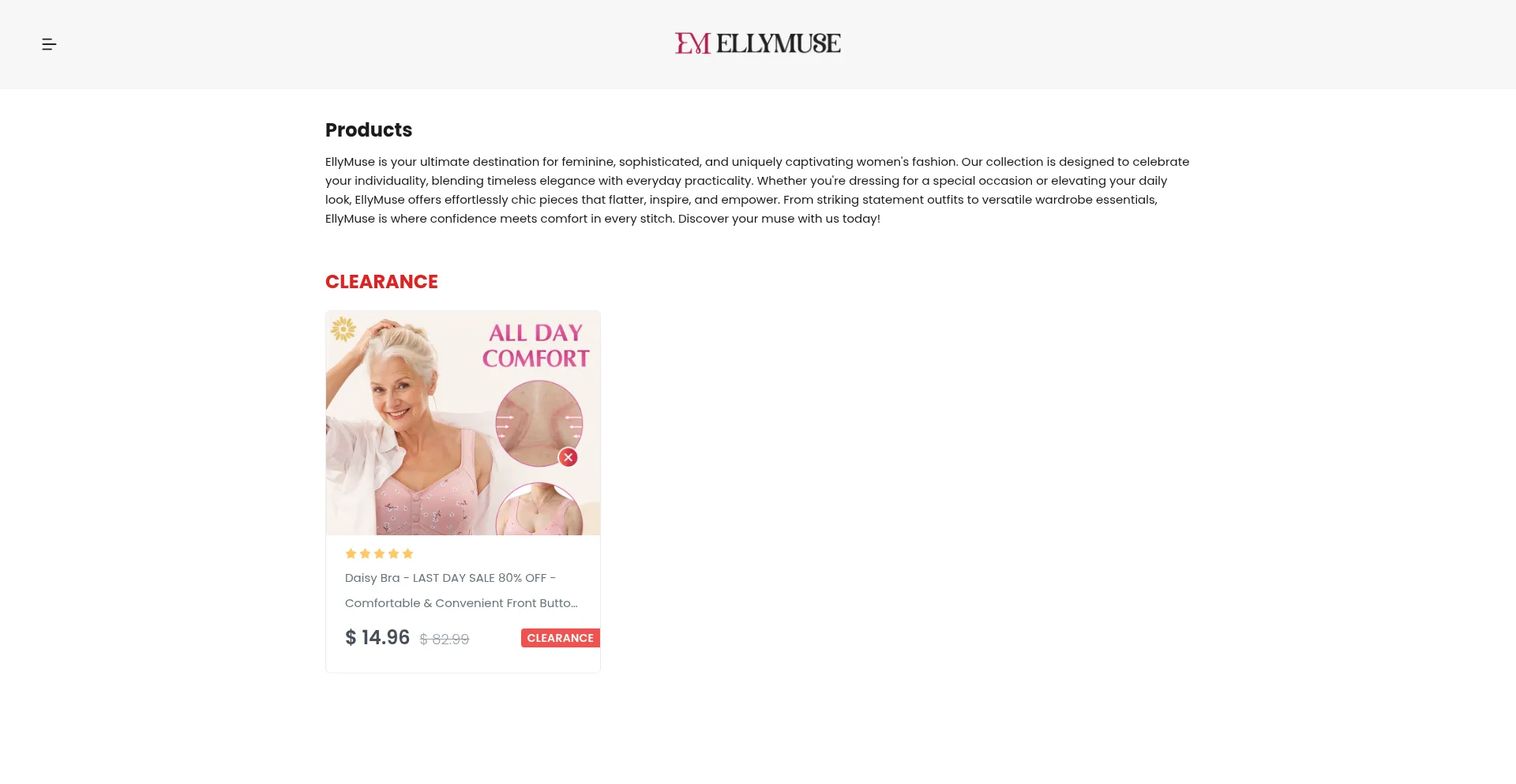 Ellymuse.com Screenshot