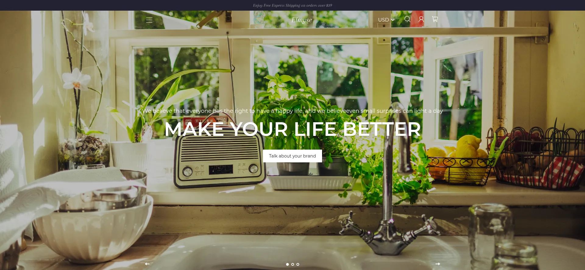 Website screenshot of Elmyse.com