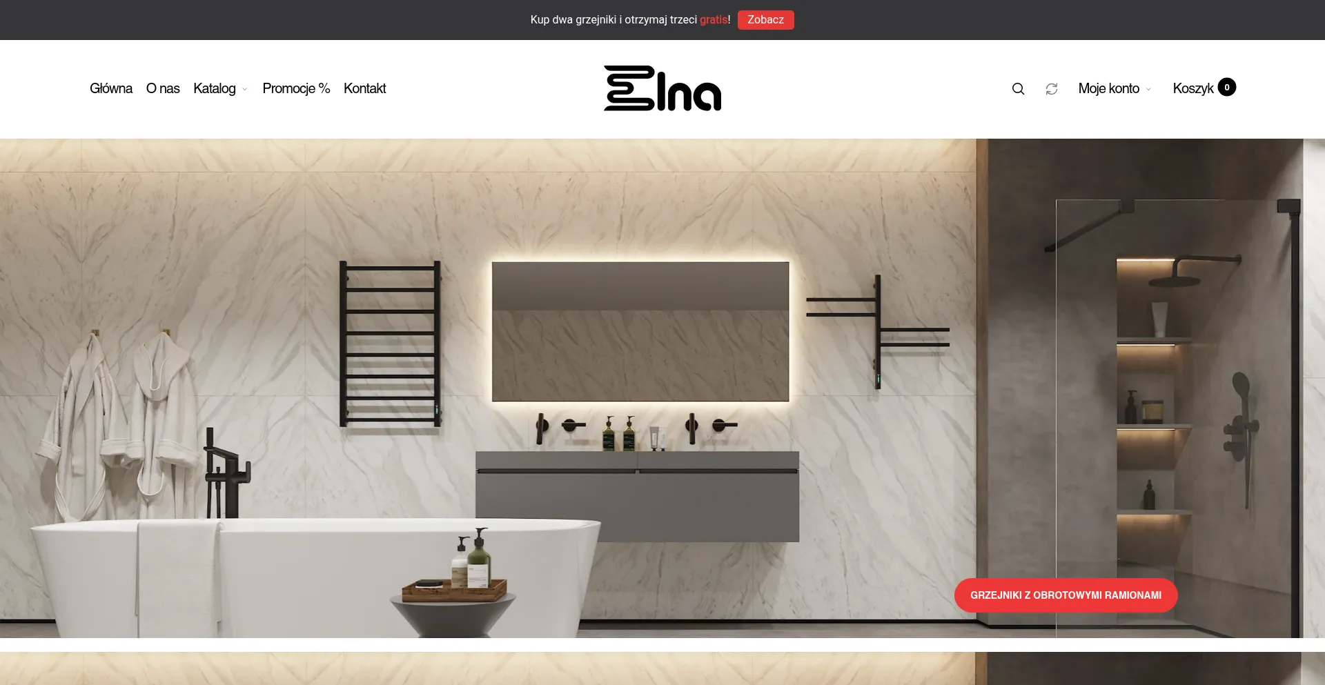 Website screenshot of Elna-service.pl