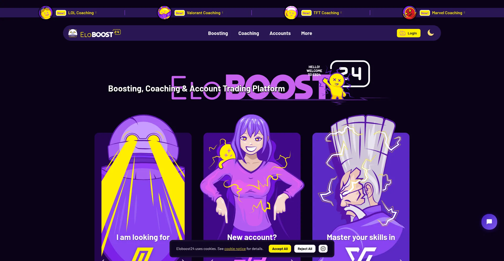 Eloboost24.eu Screenshot